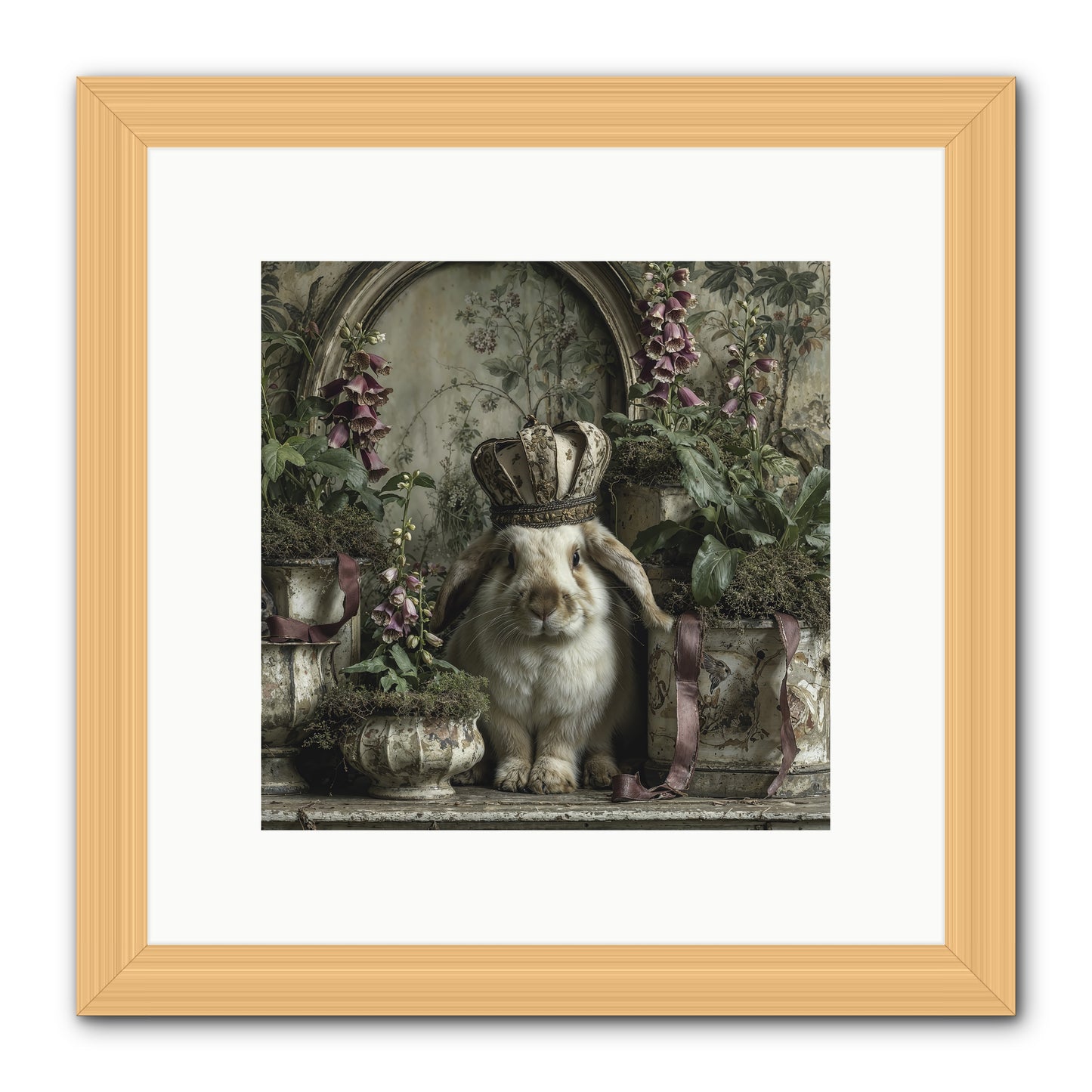 The Blooming Hour -- Framed Print - Natural 10x10