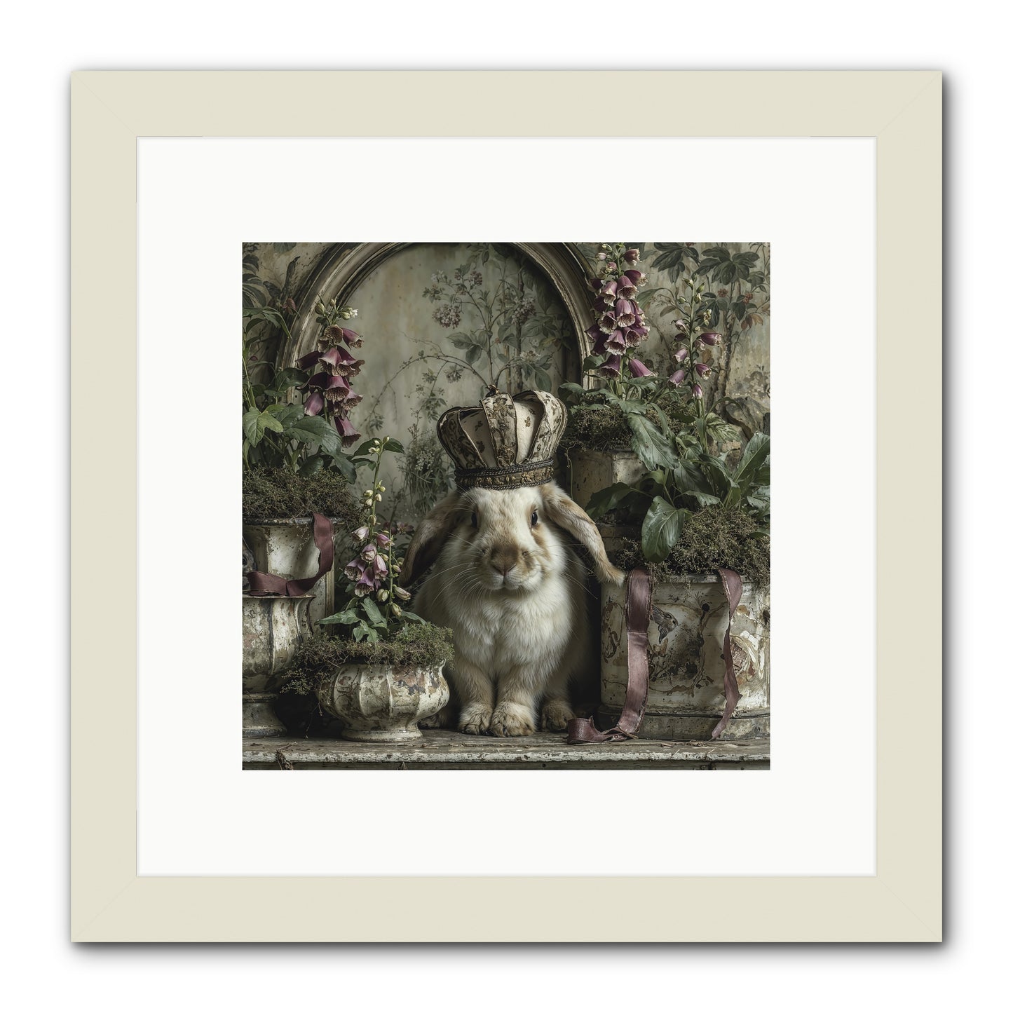 The Blooming Hour -- Framed Print - White 10x10