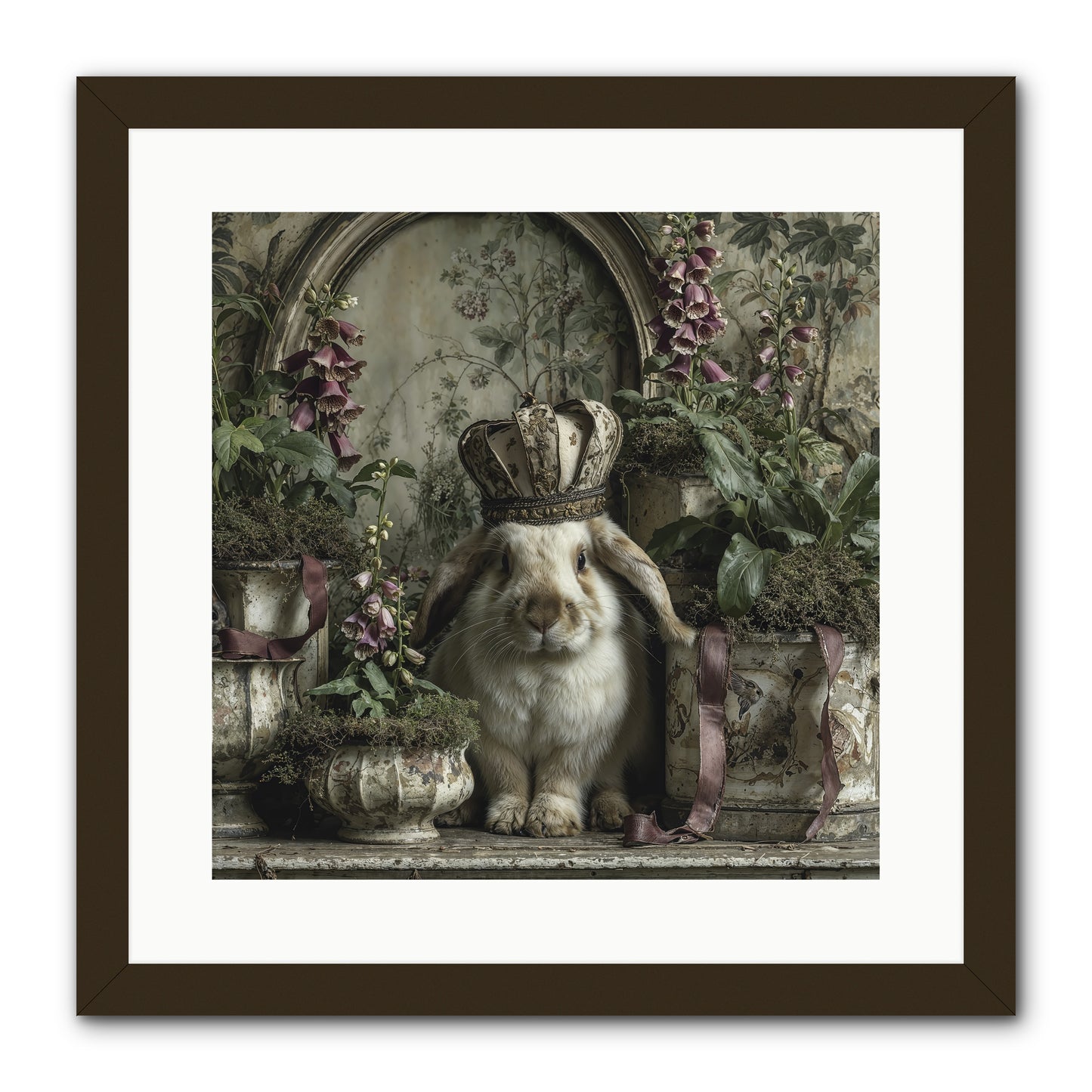 The Blooming Hour -- Framed Print - Black 16x16
