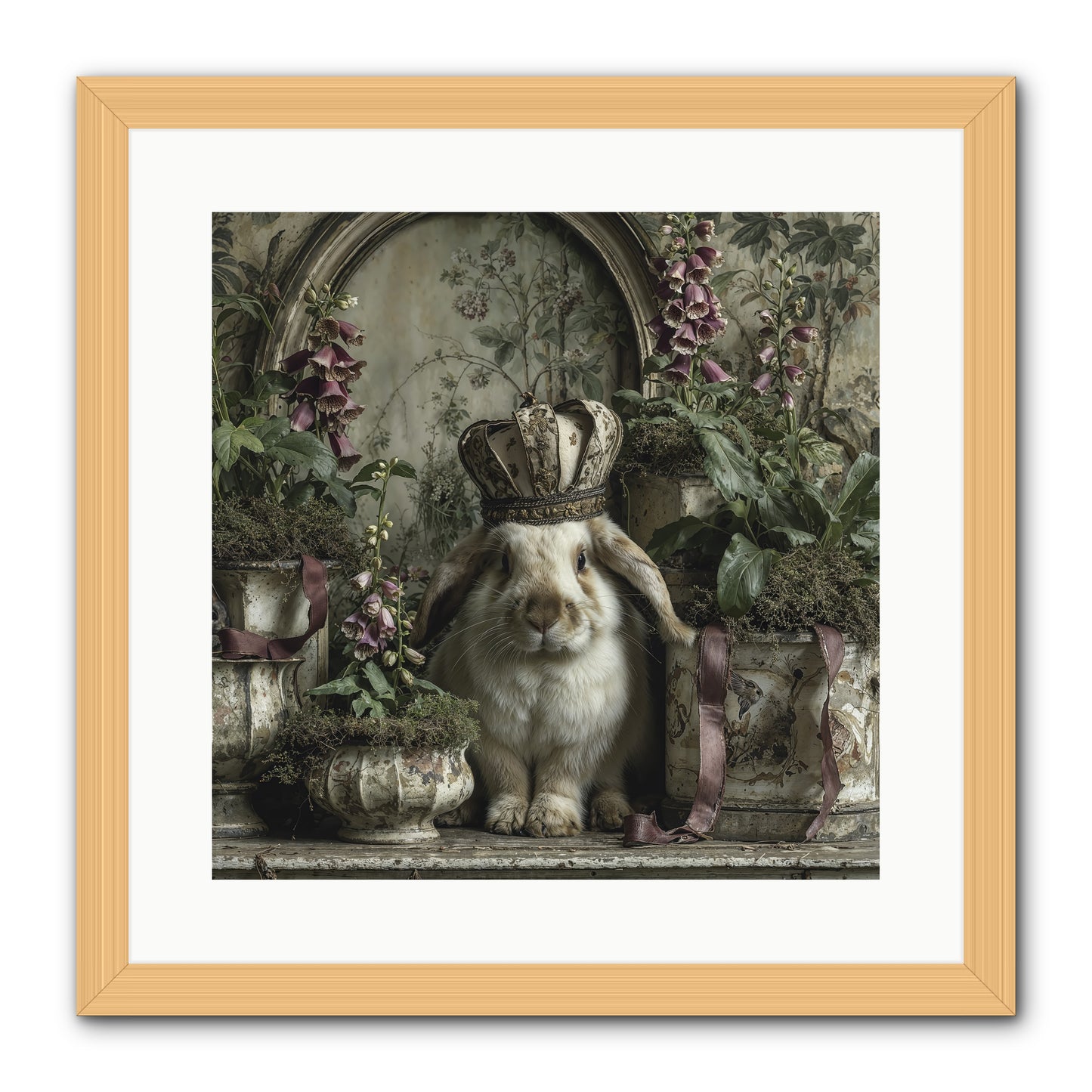The Blooming Hour -- Framed Print - Natural 16x16