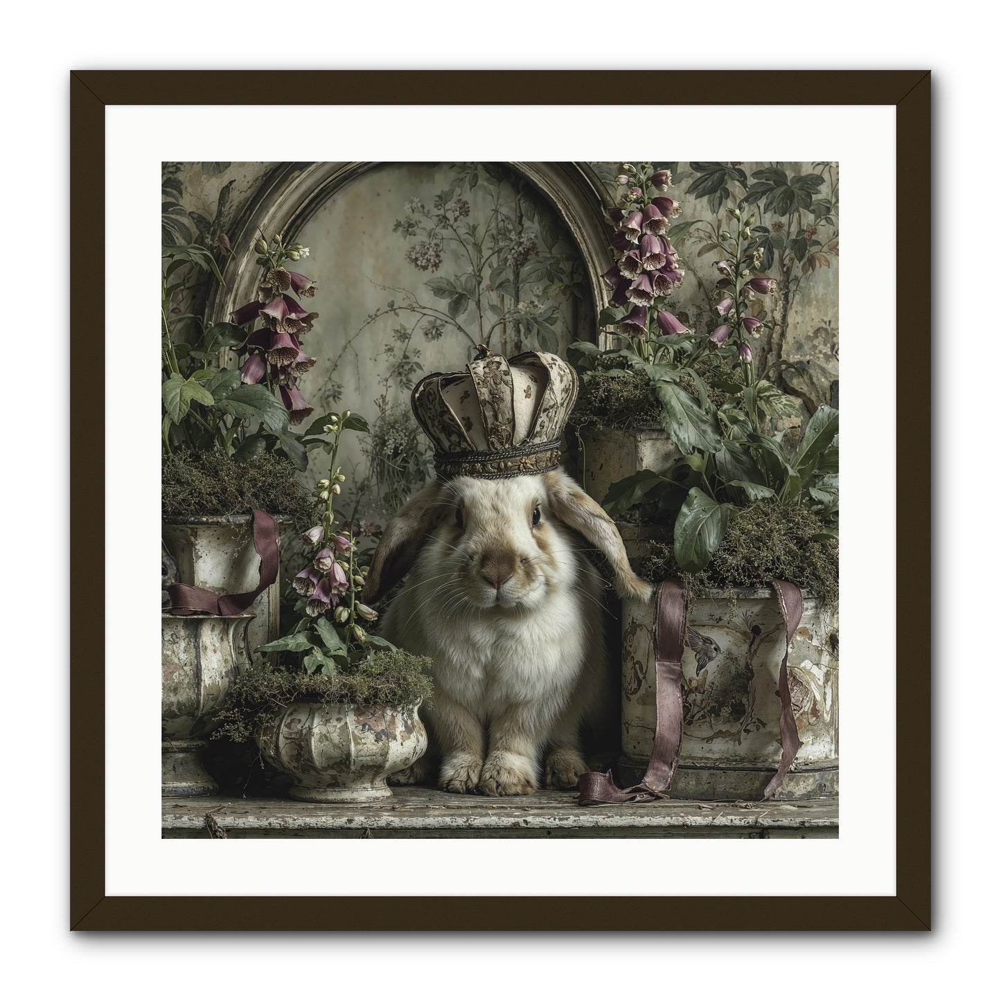 The Blooming Hour -- Framed Print - Black 24x24