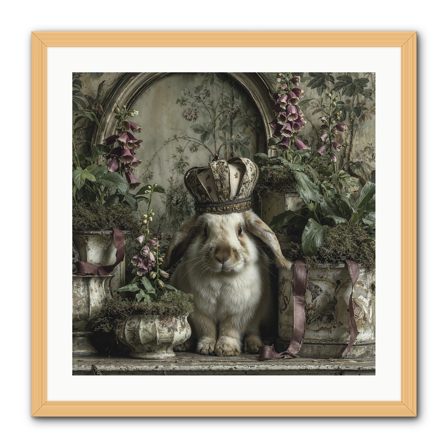 The Blooming Hour -- Framed Print - Natural 24x24