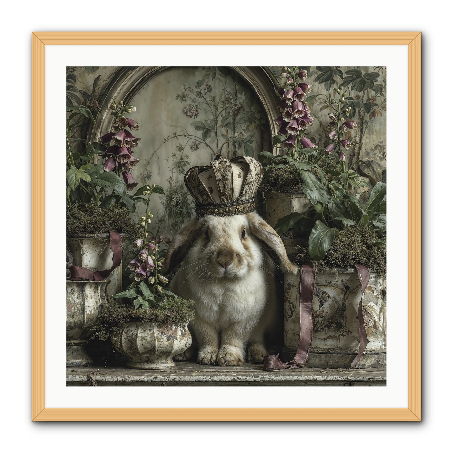 The Blooming Hour -- Framed Print - Natural 30x30