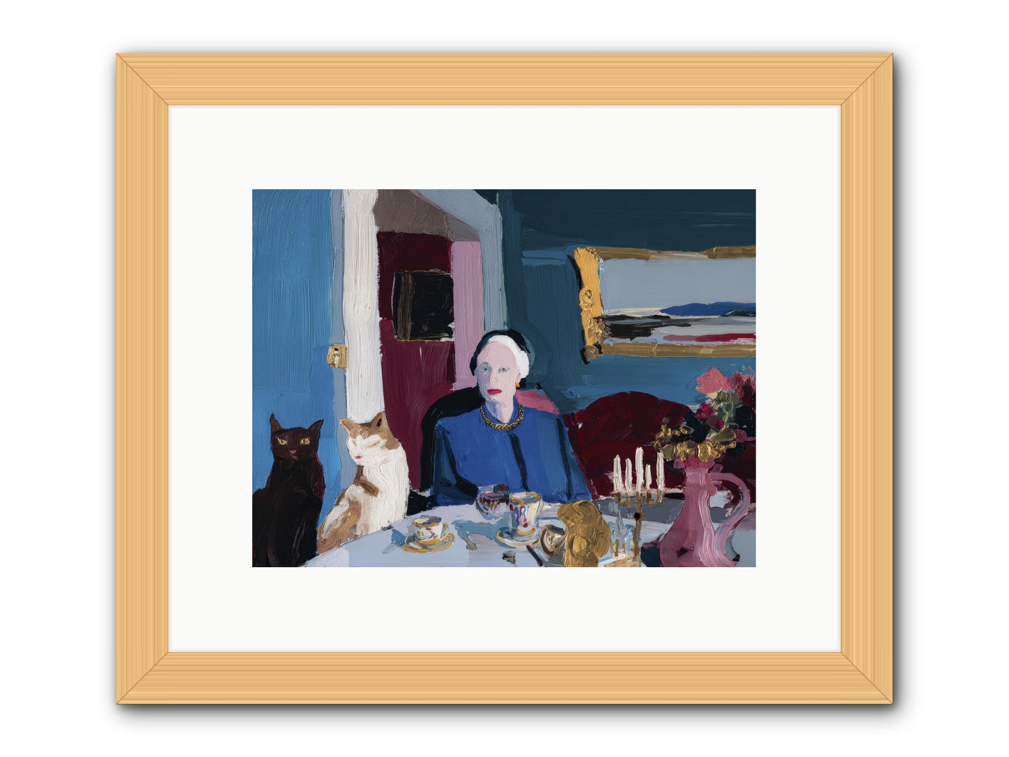 The Blue Hour -- Framed Print - Natural 12x9