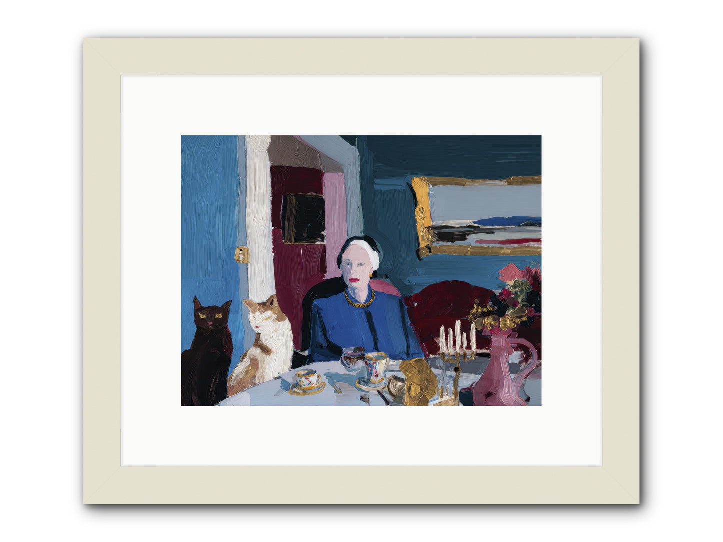 The Blue Hour -- Framed Print - White 12x9