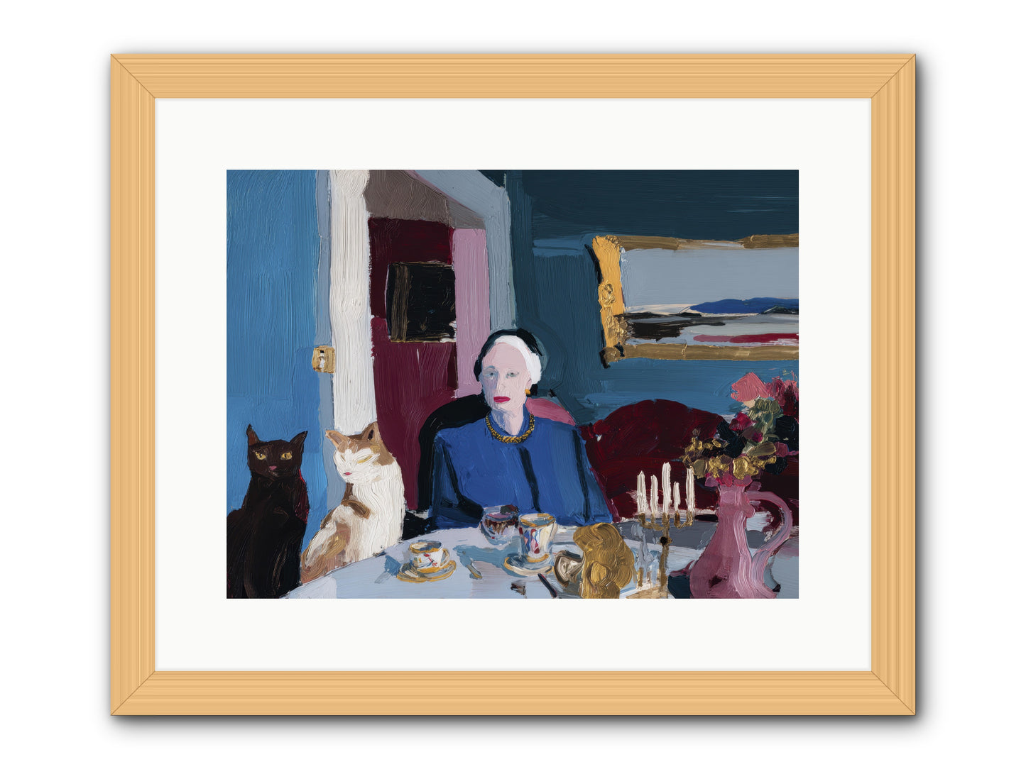 The Blue Hour -- Framed Print - Natural 16x12