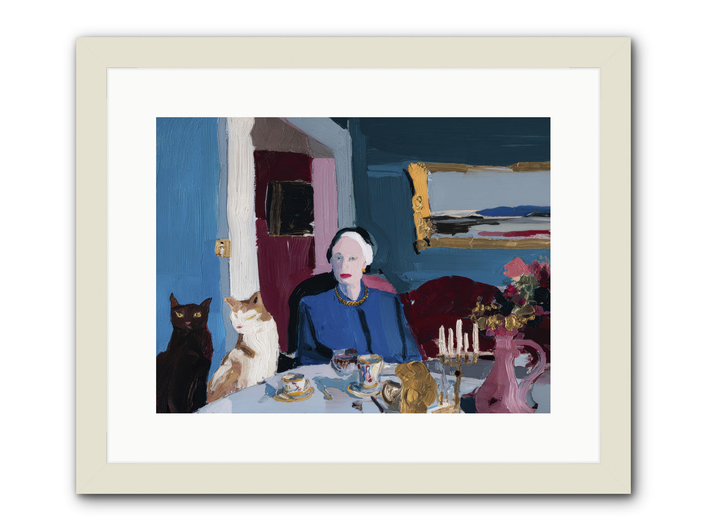 The Blue Hour -- Framed Print - White 16x12