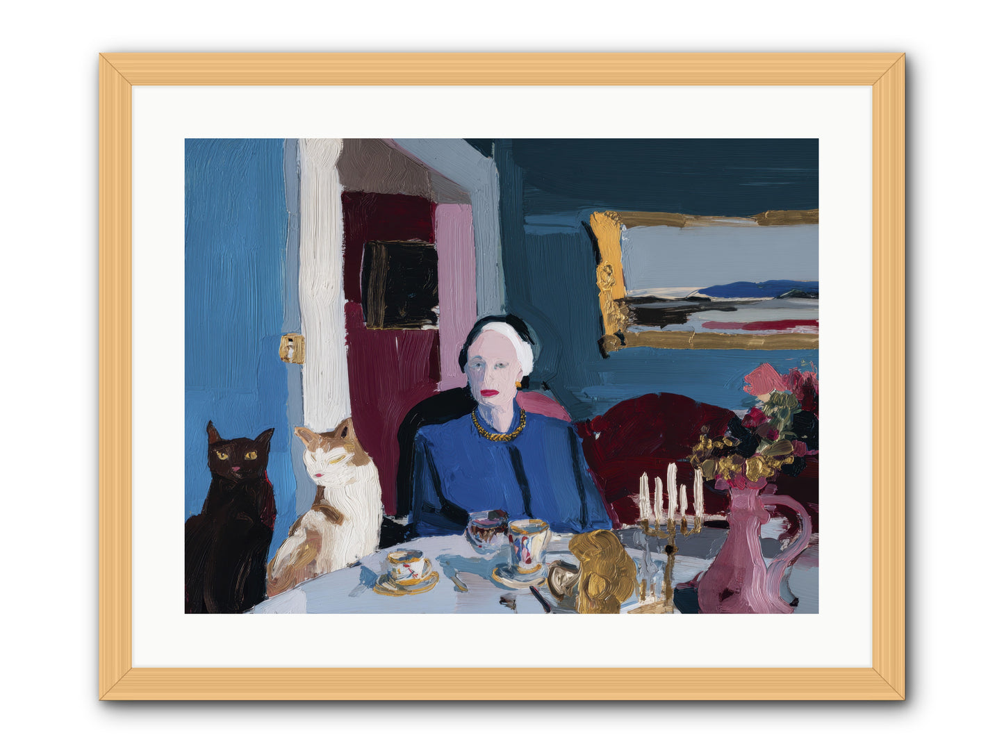 The Blue Hour -- Framed Print - Natural 24x18
