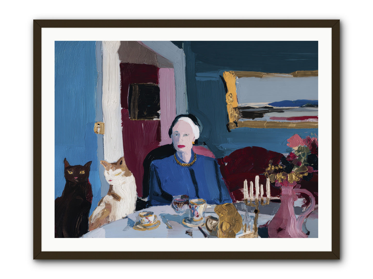 The Blue Hour -- Framed Print - Black 40x30