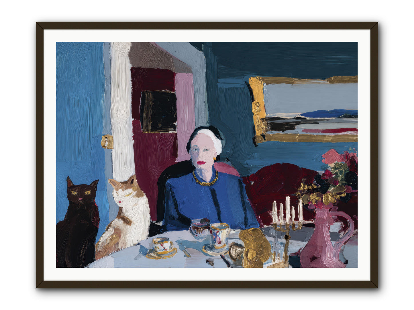 The Blue Hour -- Framed Print - Black 48x36