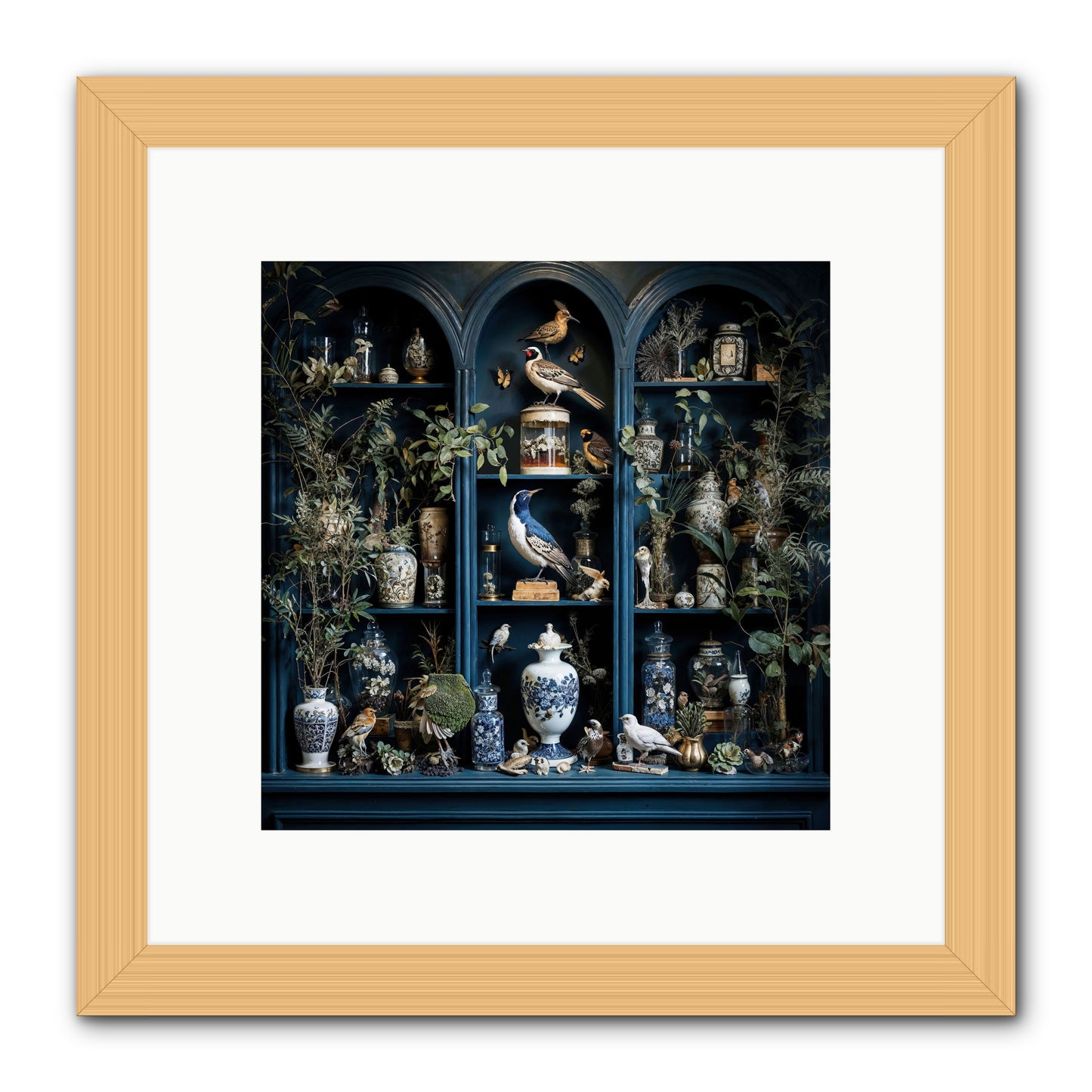 The Bluffs -- Framed Print - Natural 10x10