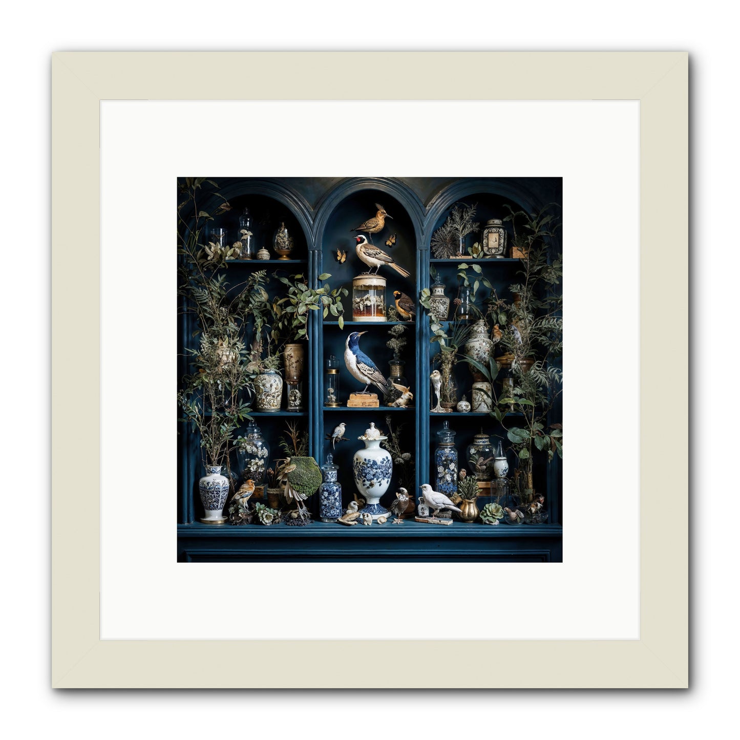 The Bluffs -- Framed Print - White 10x10