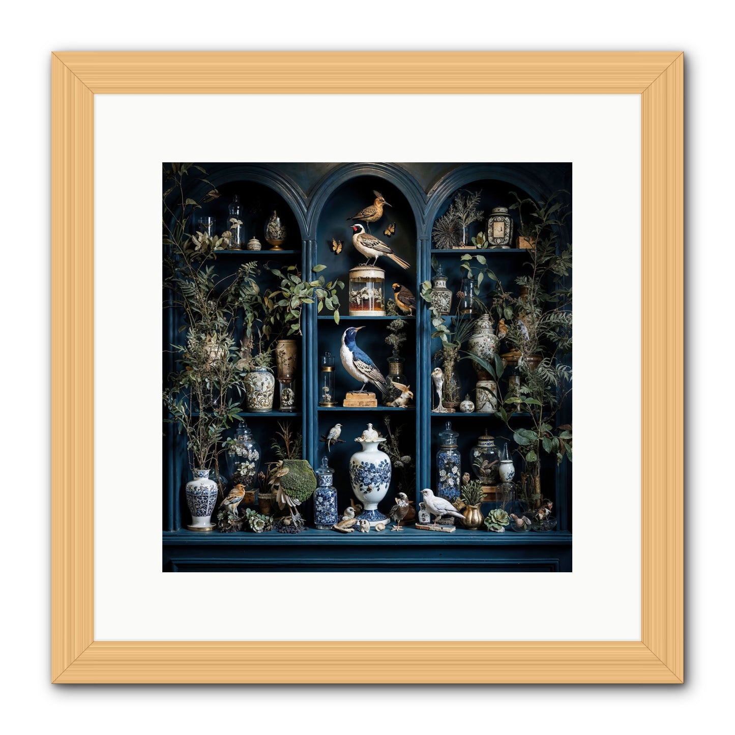 The Bluffs -- Framed Print - Natural 12x12