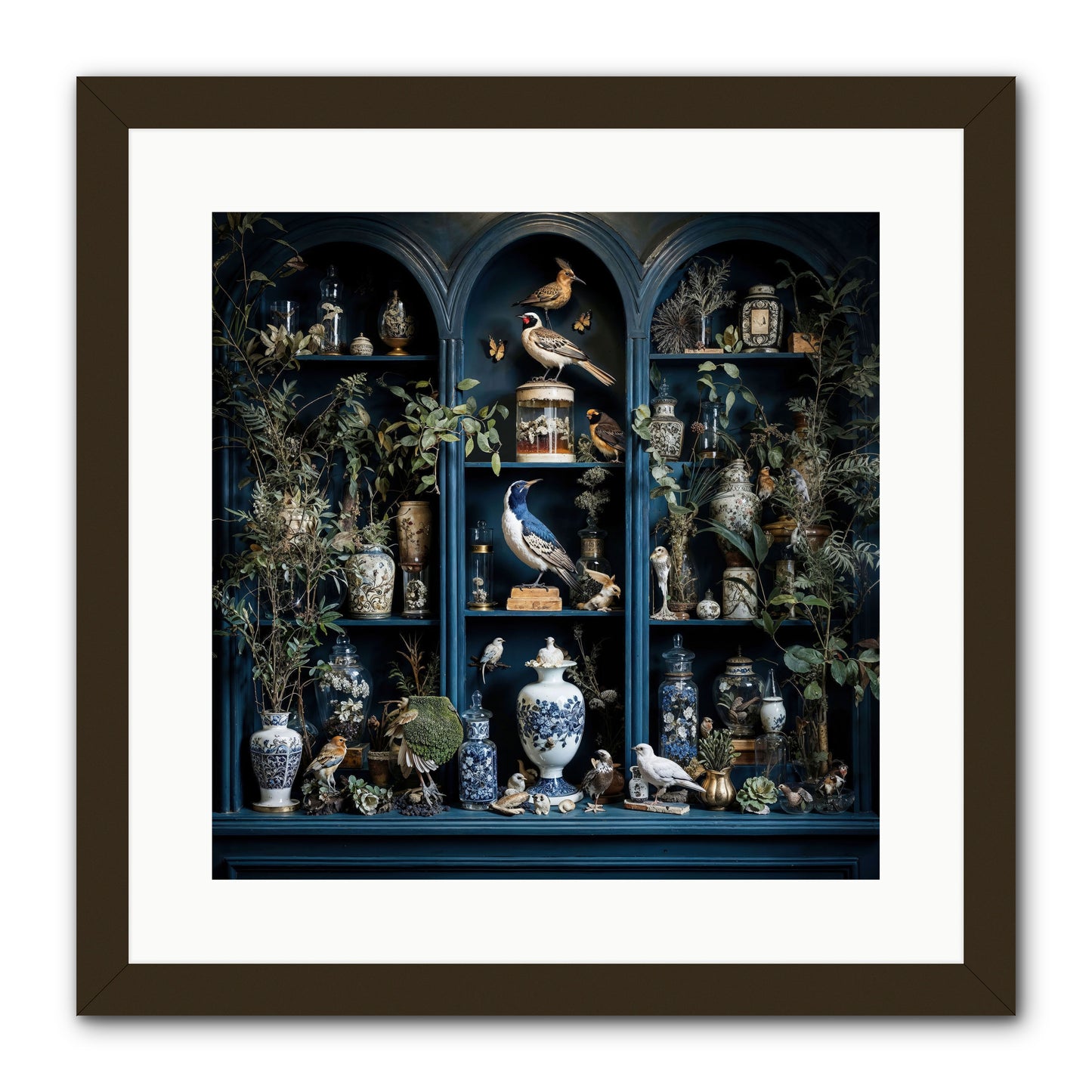 The Bluffs -- Framed Print - Black 16x16