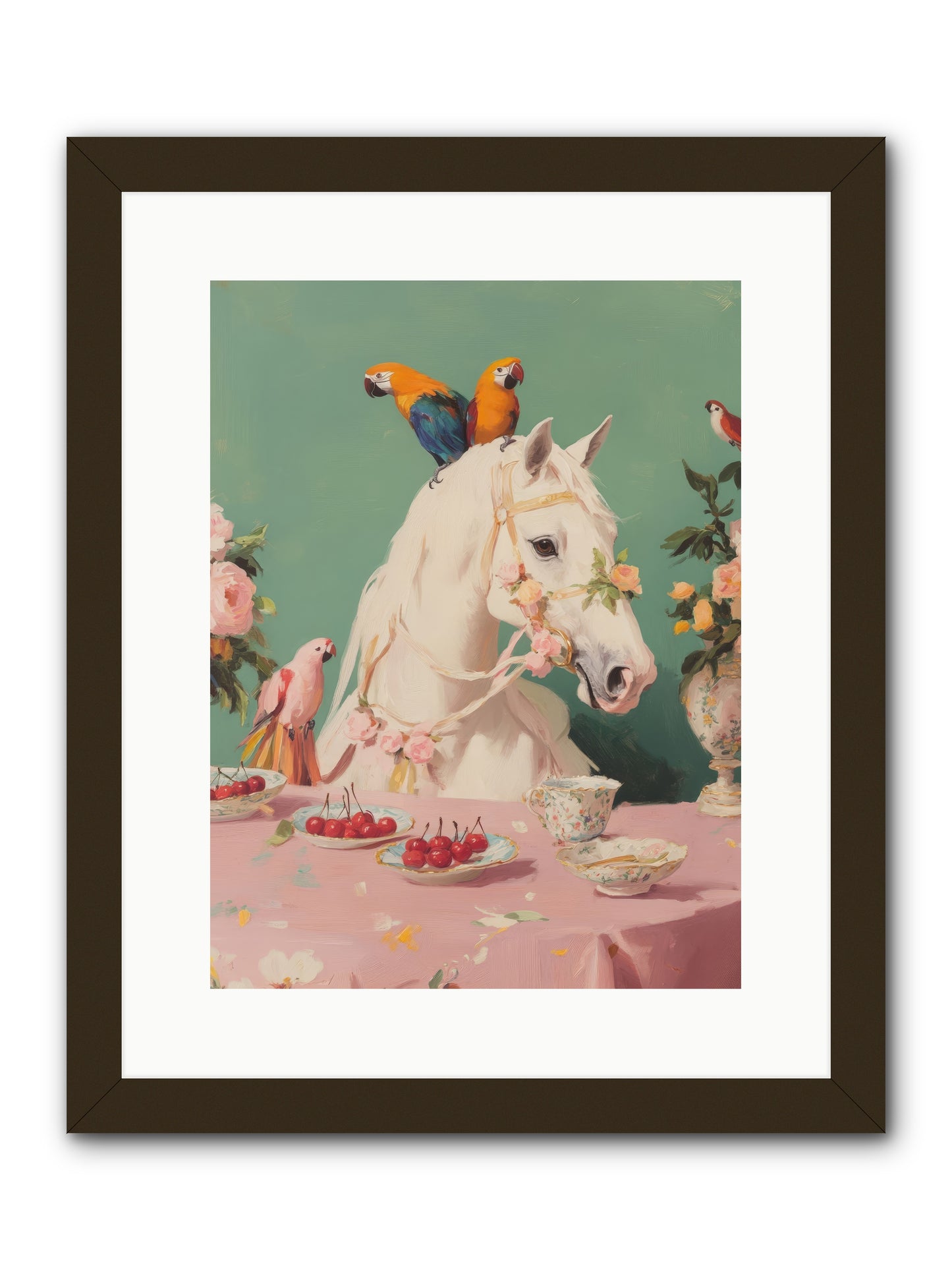 The Bohemian BreakfastRez2 -- Framed Print - Black 12x16
