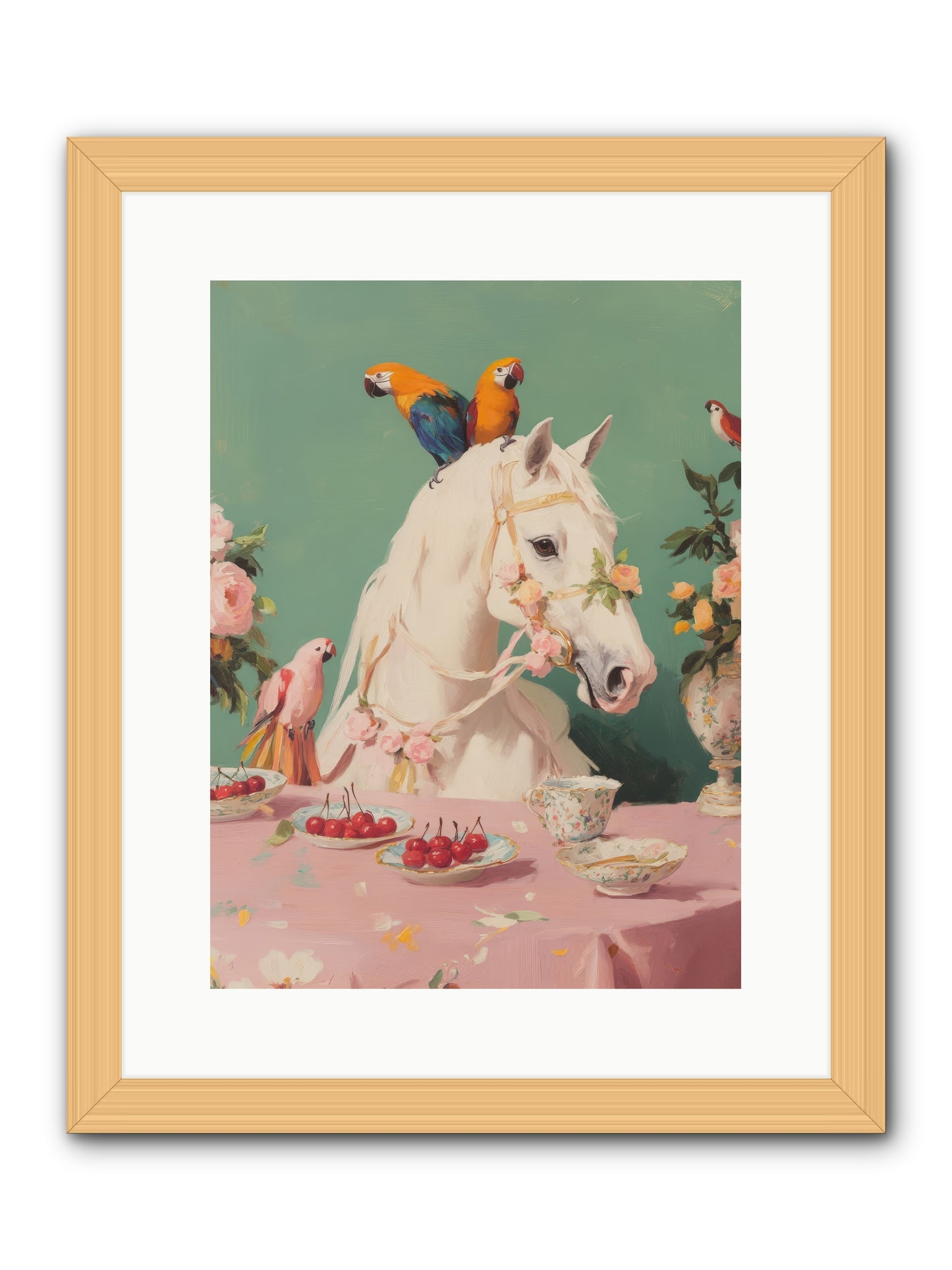 The Bohemian BreakfastRez2 -- Framed Print - Natural 12x16