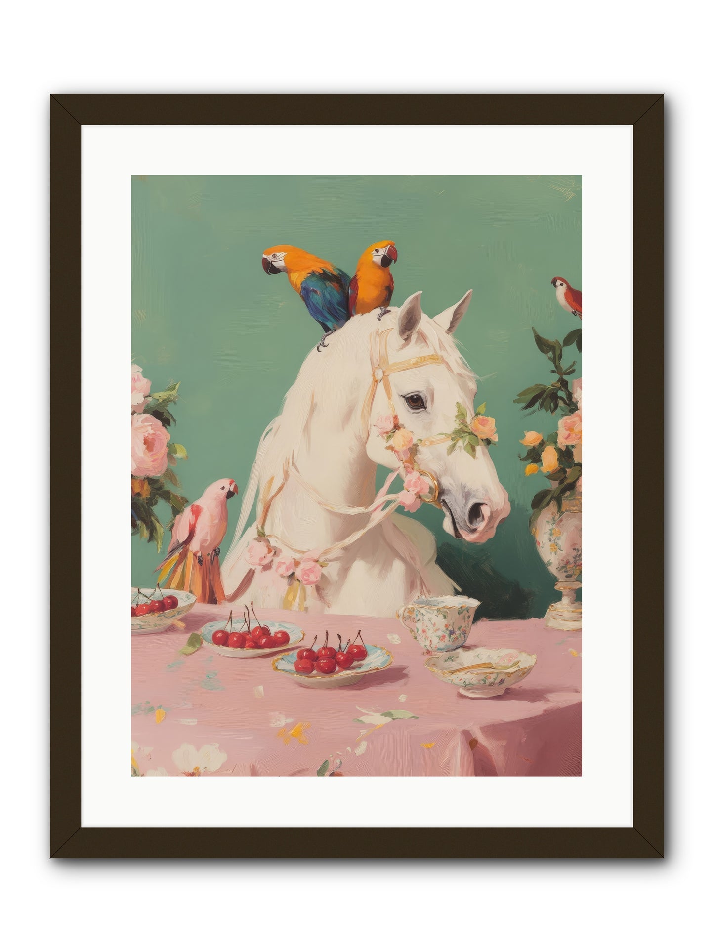 The Bohemian BreakfastRez2 -- Framed Print - Black 18x24