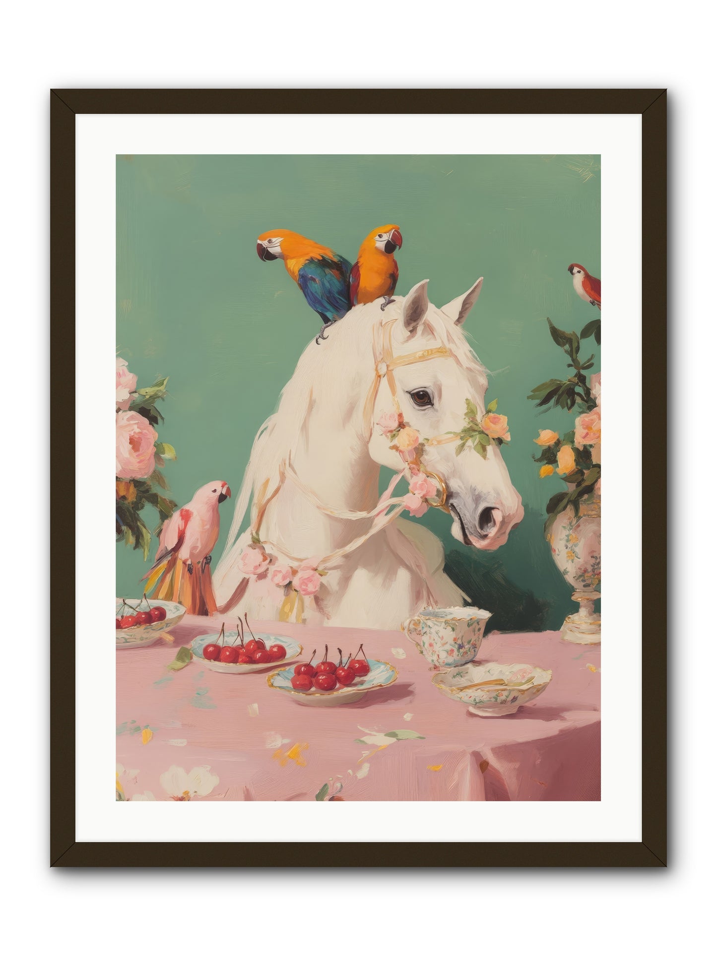 The Bohemian BreakfastRez2 -- Framed Print - Black 24x32