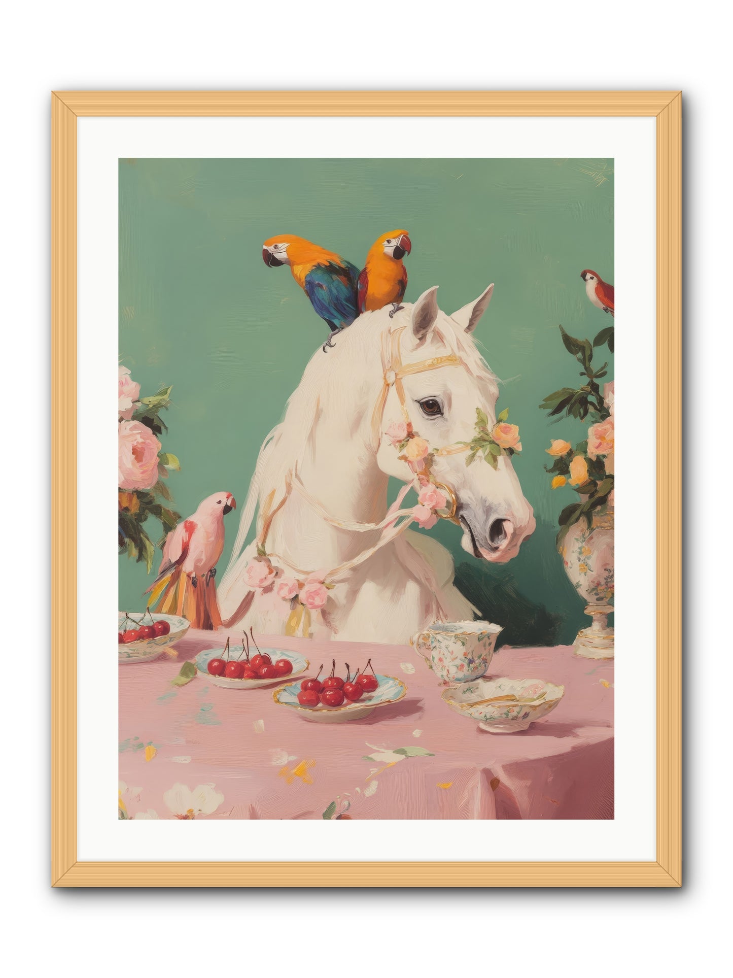 The Bohemian BreakfastRez2 -- Framed Print - Natural 24x32