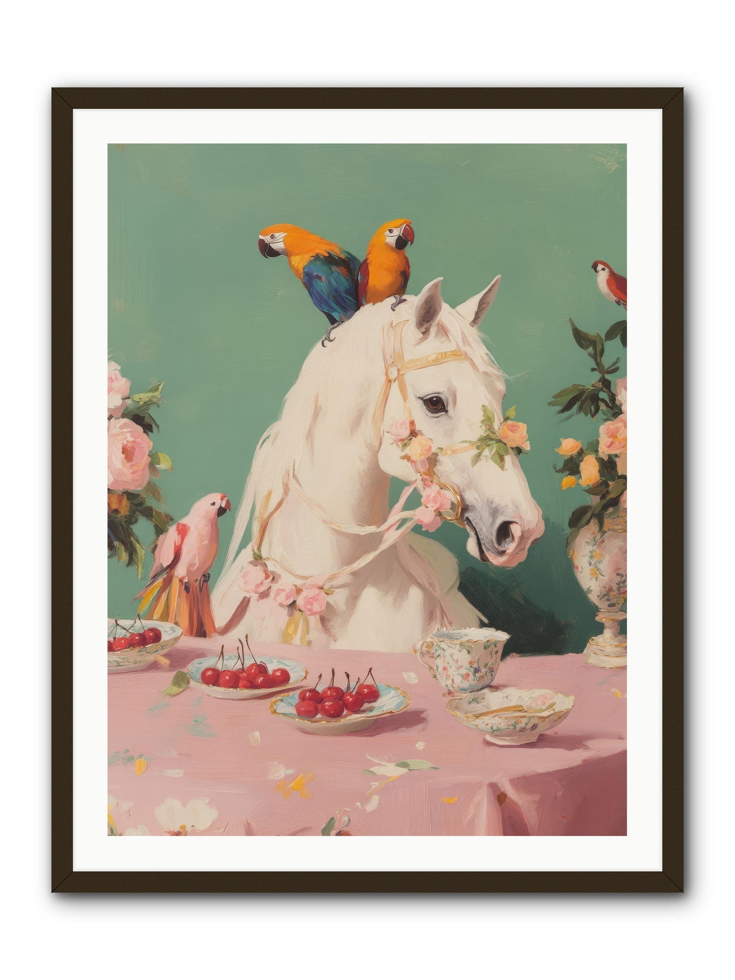 The Bohemian BreakfastRez2 -- Framed Print - Black 30x40