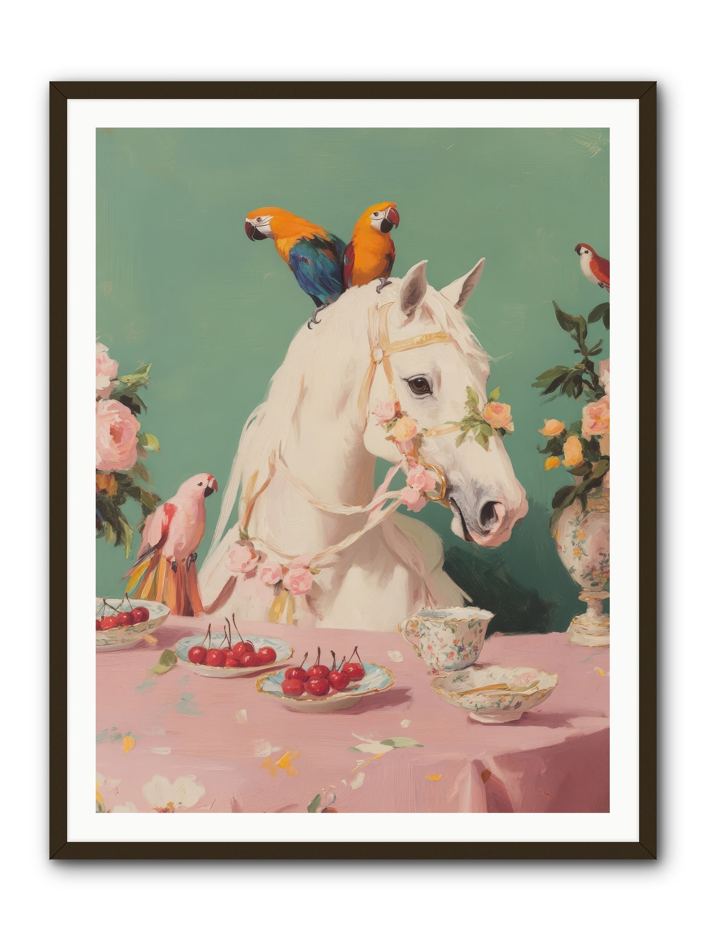 The Bohemian BreakfastRez2 -- Framed Print - Black 36x48