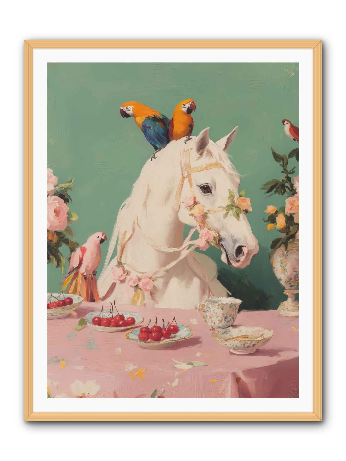 The Bohemian BreakfastRez2 -- Framed Print - Natural 36x48