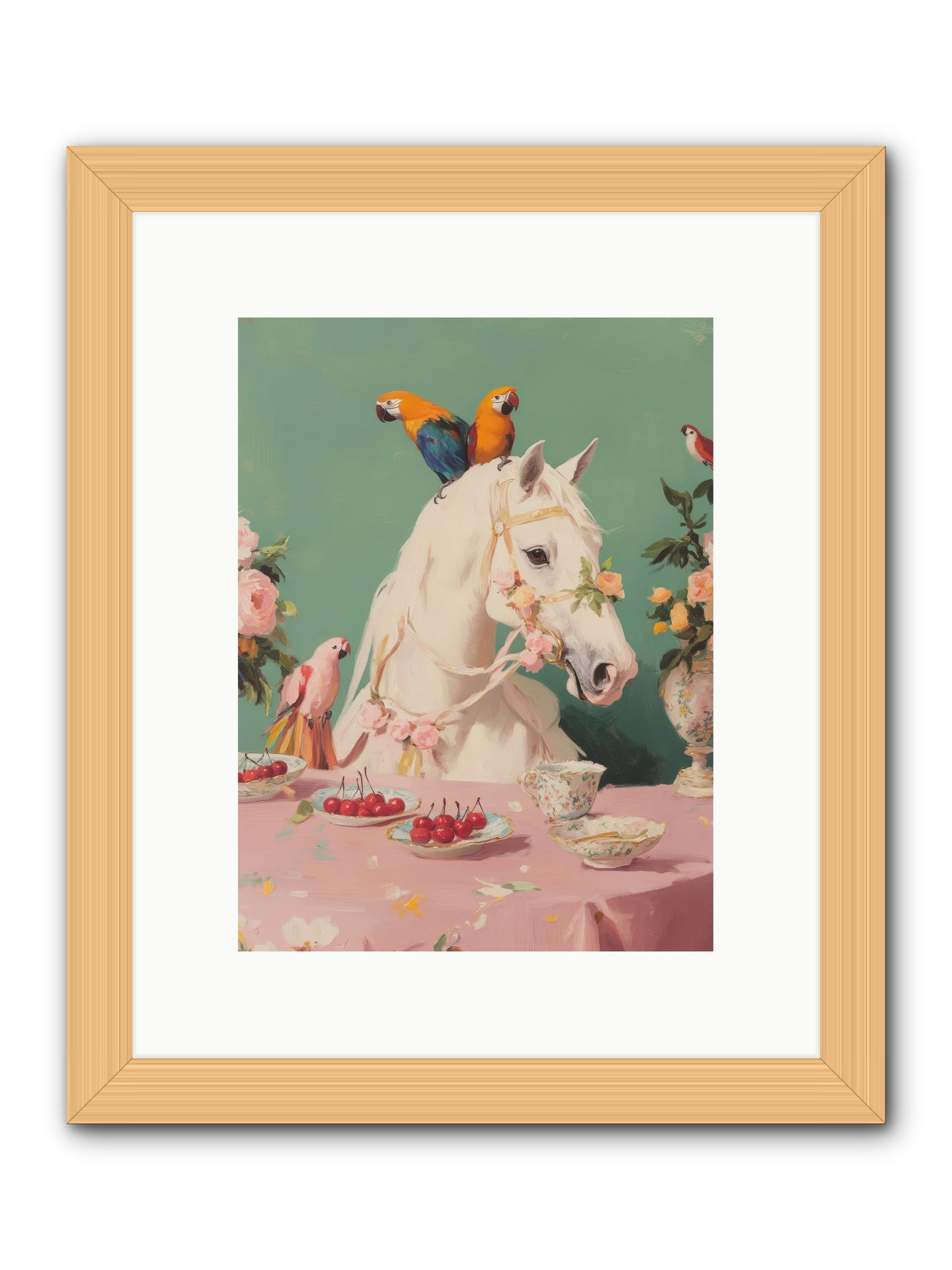 The Bohemian BreakfastRez2 -- Framed Print - Natural 9x12