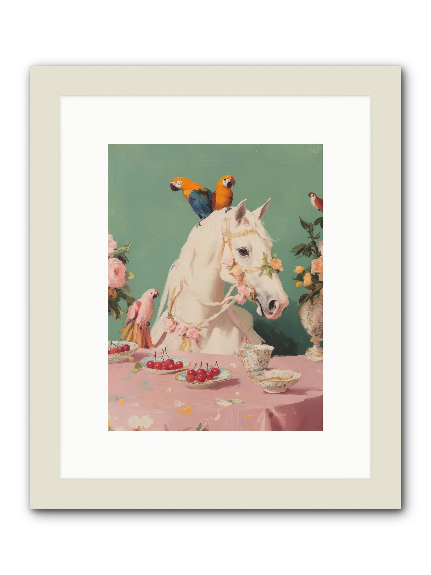 The Bohemian BreakfastRez2 -- Framed Print - White 9x12