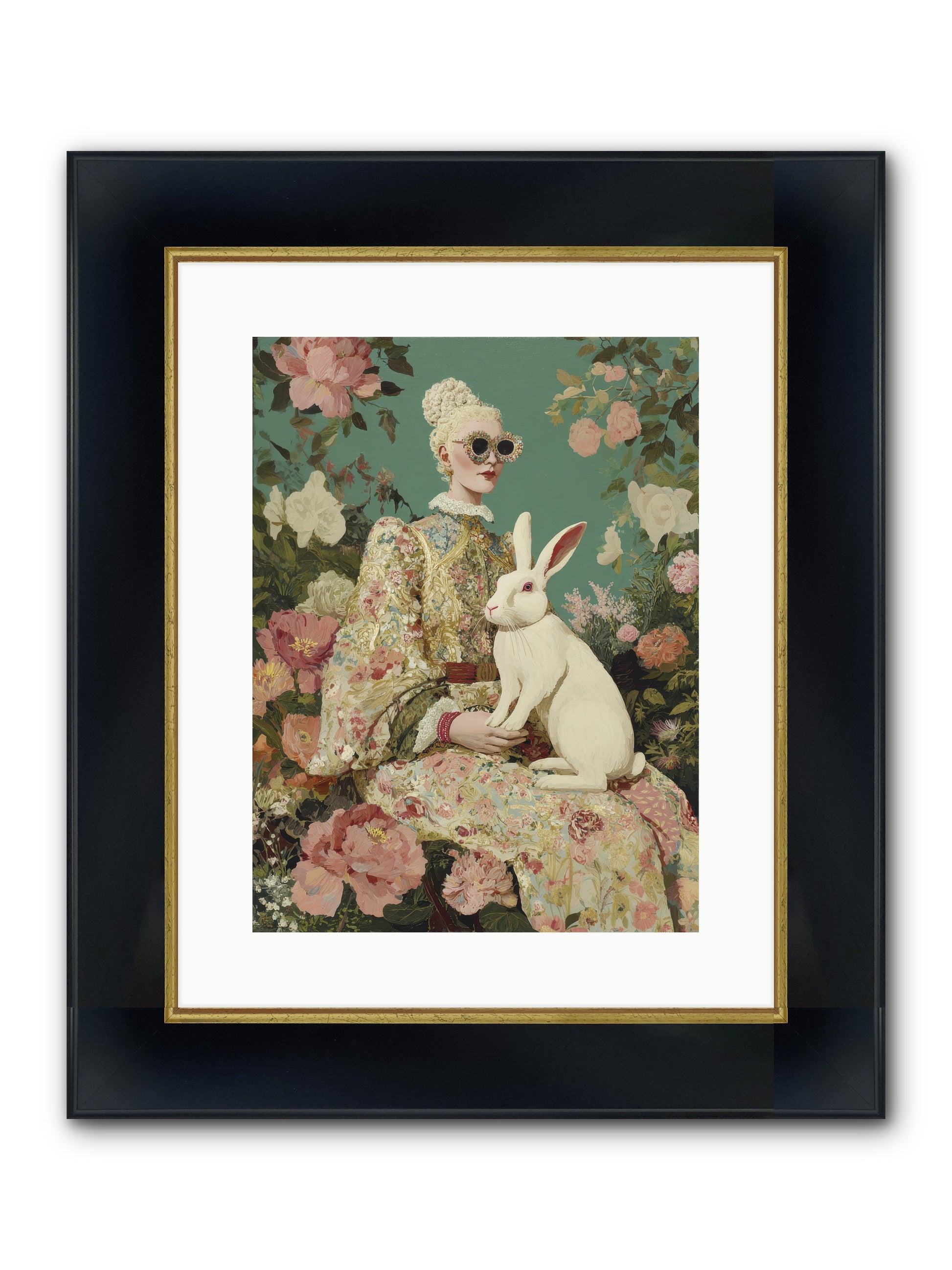 The Botanist's Private Garden — The-Botanists-Private-Garden-12x16-Framed-Print-Wide-Black-w-Gold.jpg