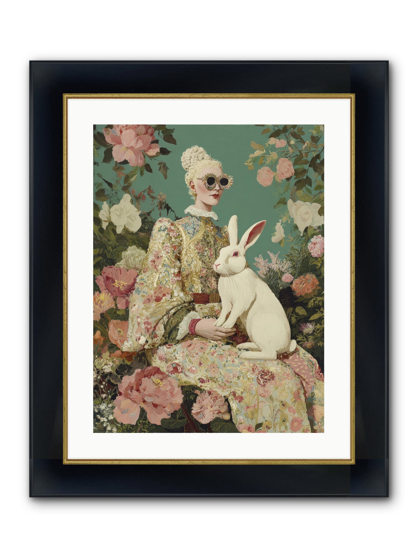 The Botanist's Private Garden — The-Botanists-Private-Garden-18x24-Framed-Print-Wide-Black-w-Gold.jpg