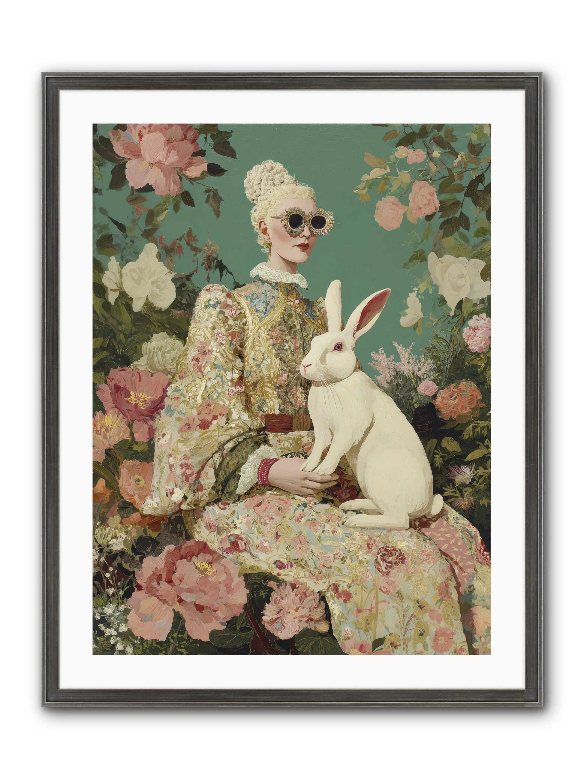 The Botanist's Private Garden — The-Botanists-Private-Garden-24x32-Framed-Print-Slimwoods-Black-Silver.jpg