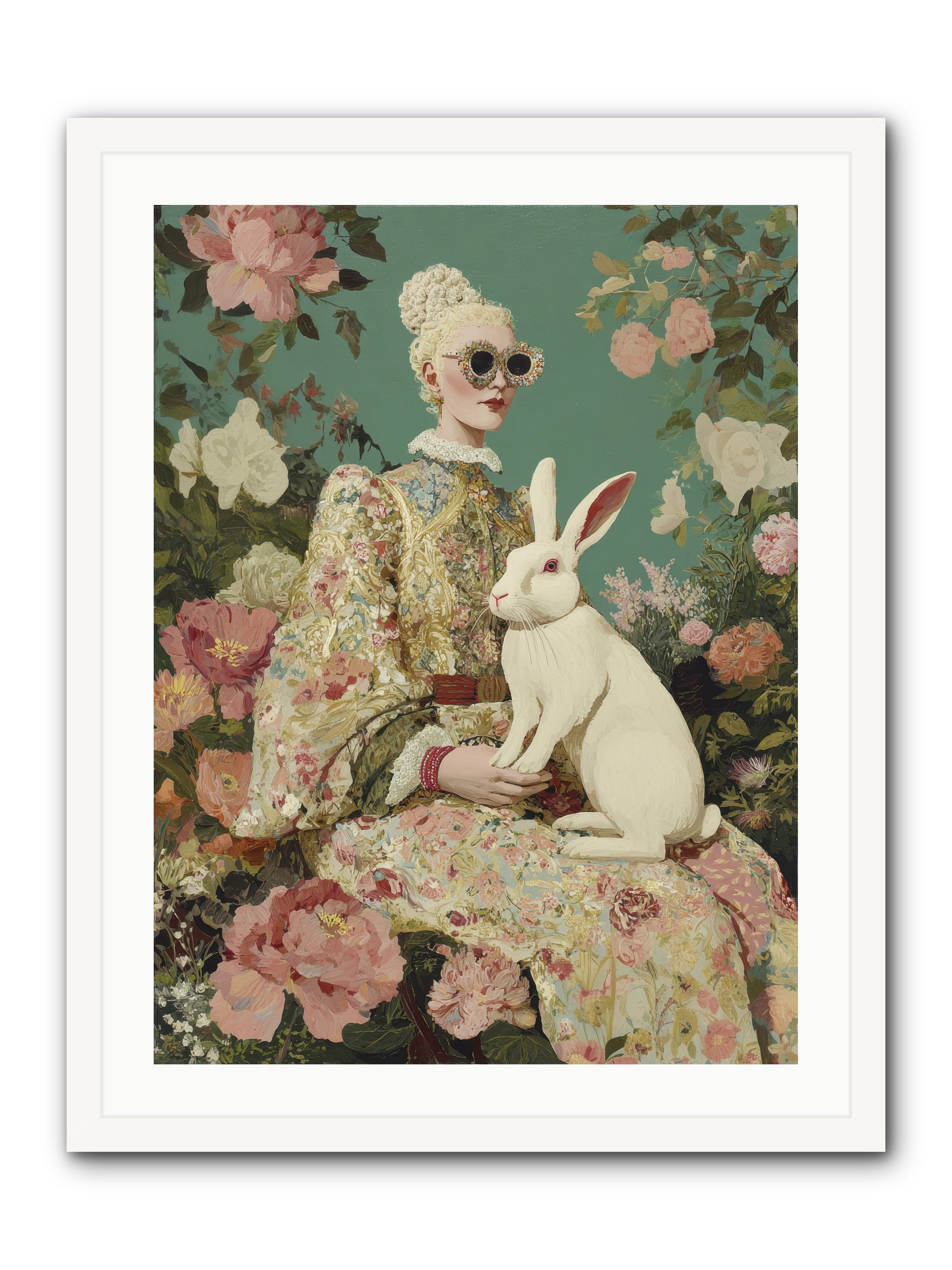 The Botanist's Private Garden — The-Botanists-Private-Garden-24x32-Framed-Print-White.jpg