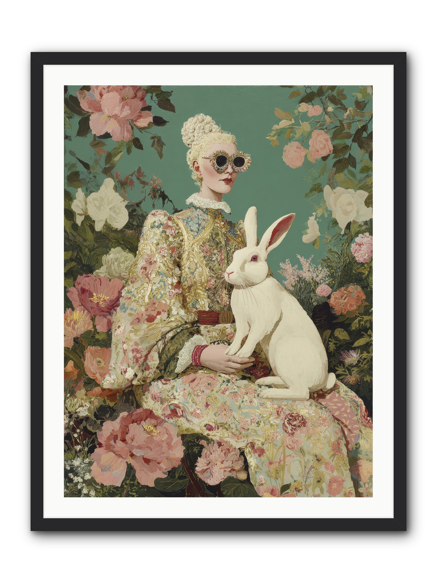 The Botanist's Private Garden — The-Botanists-Private-Garden-30x40-Framed-Print-Black.jpg
