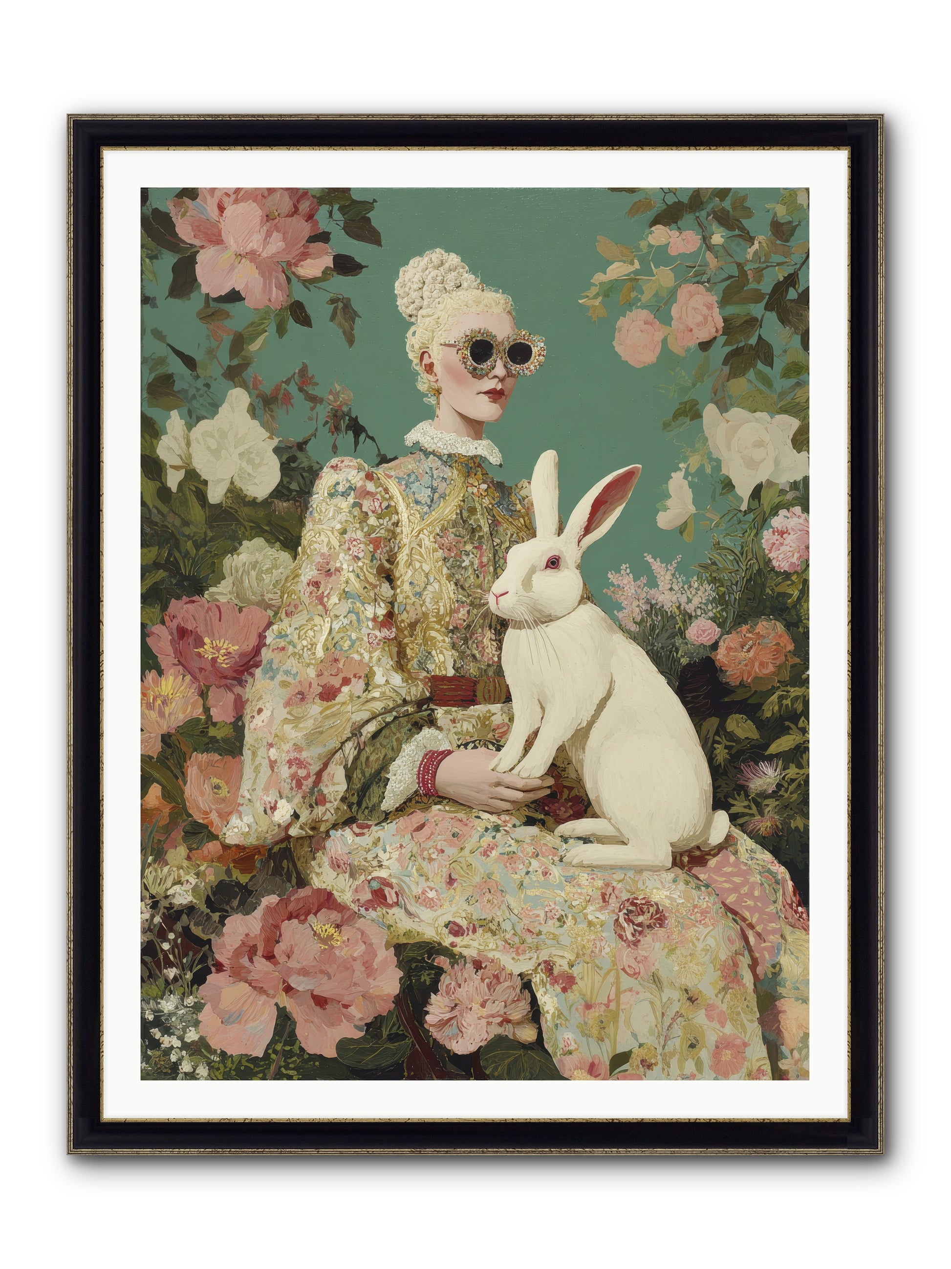 The Botanist's Private Garden — The-Botanists-Private-Garden-36x48-Framed-Print-Black-Gold.jpg
