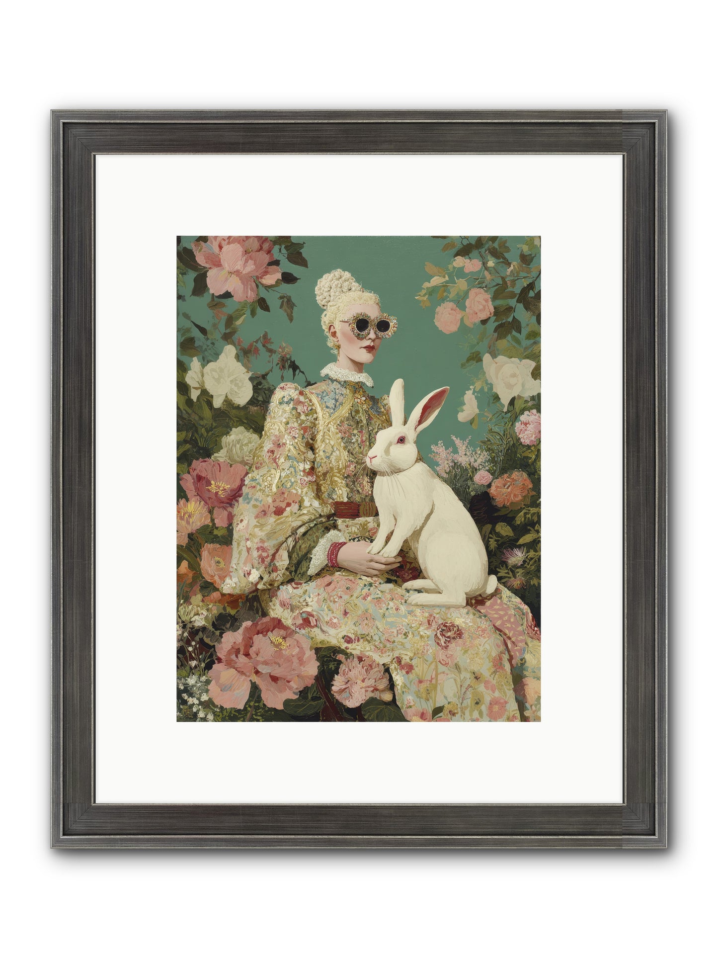 The Botanist's Private Garden — The-Botanists-Private-Garden-9x12-Framed-Print-Slimwoods-Black-Silver.jpg