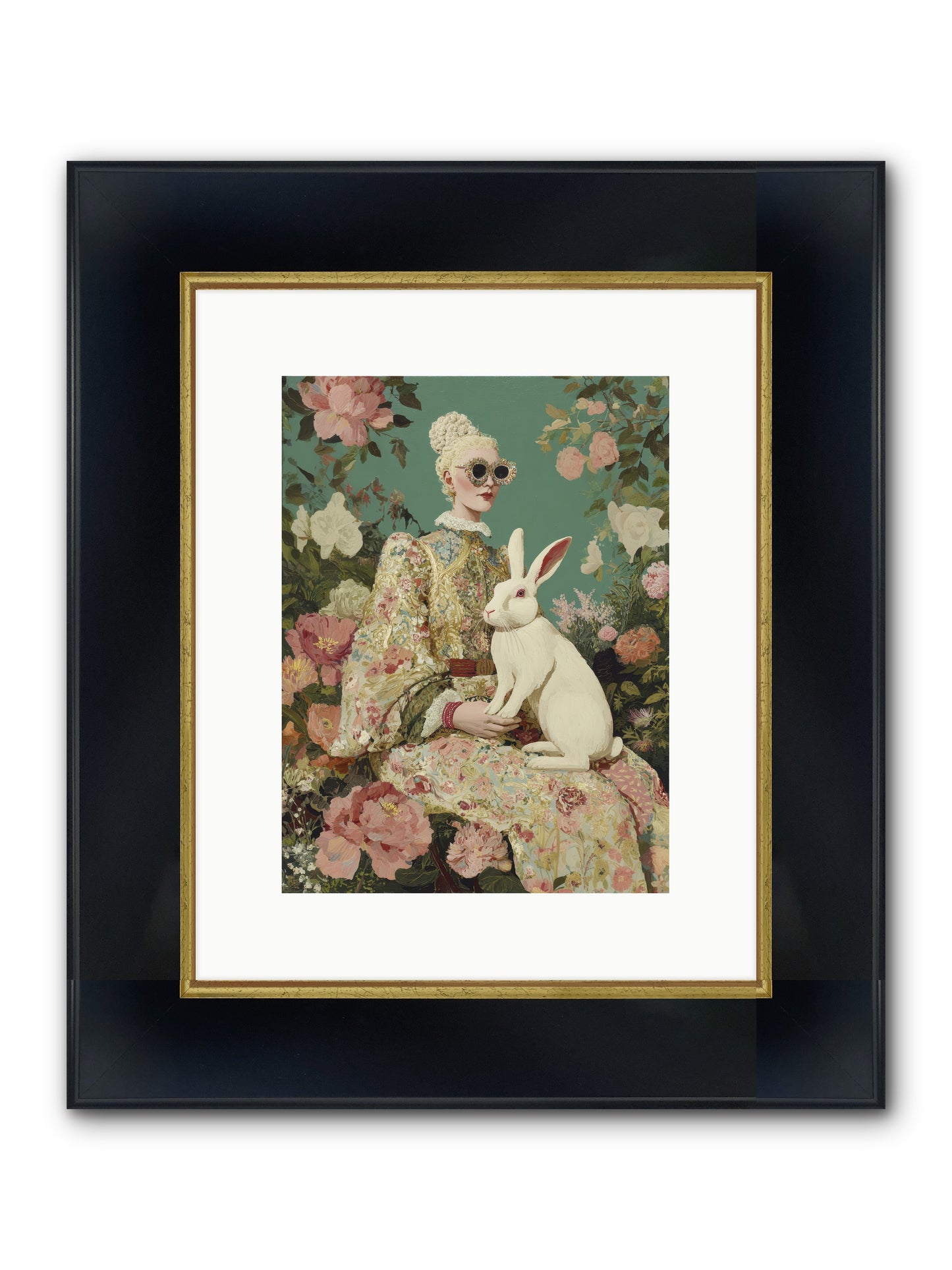 The Botanist's Private Garden — The-Botanists-Private-Garden-9x12-Framed-Print-Wide-Black-w-Gold.jpg