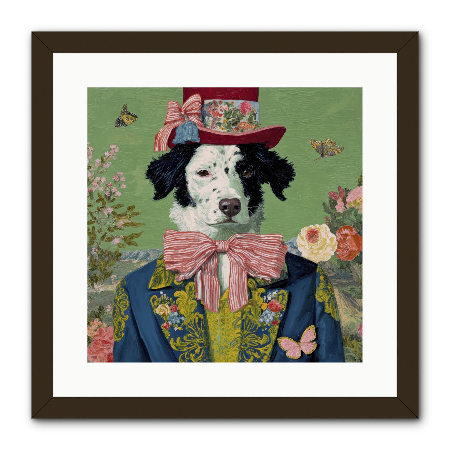 The Bow & Boheme -- Framed Print - Black 16x16