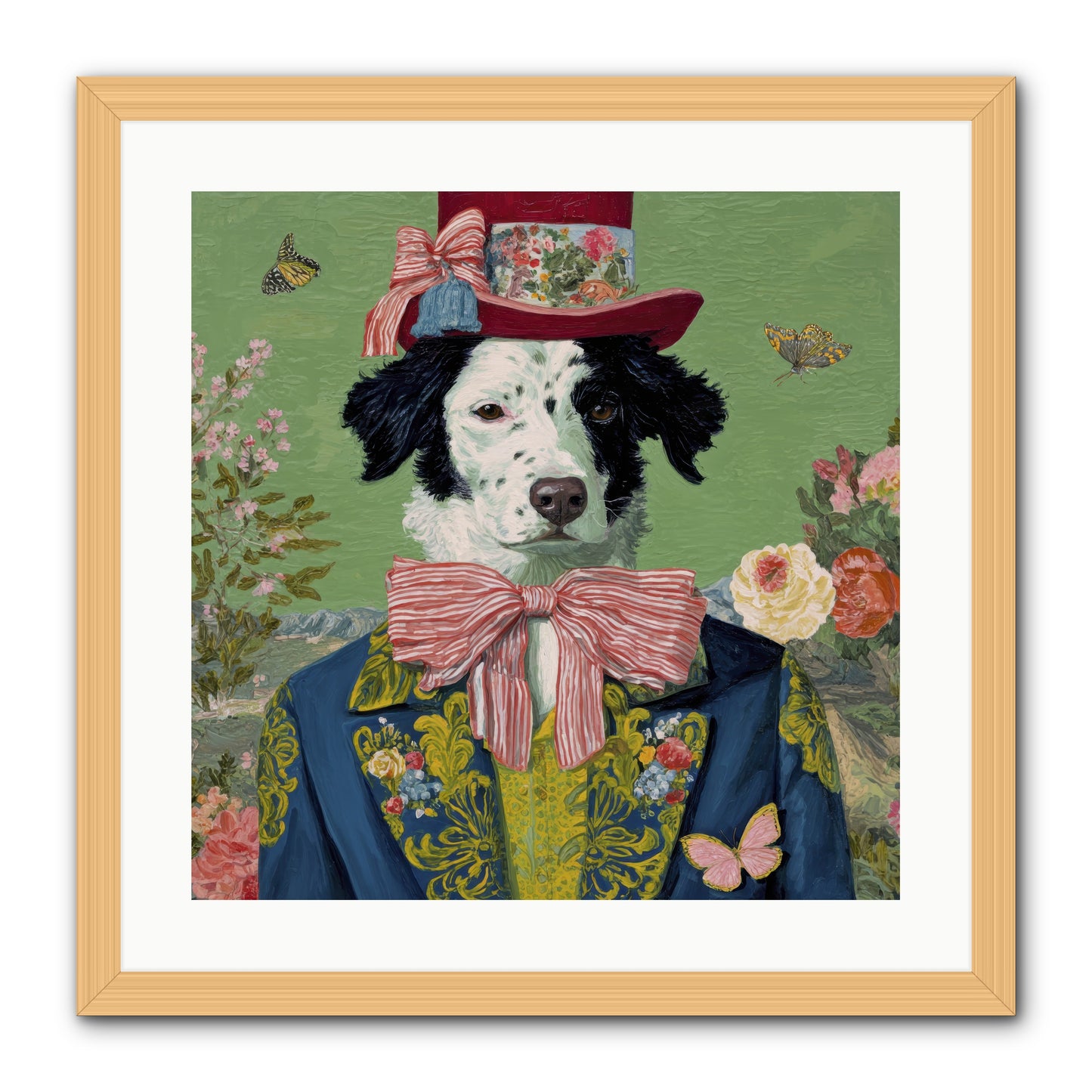The Bow & Boheme -- Framed Print - Natural 20x20
