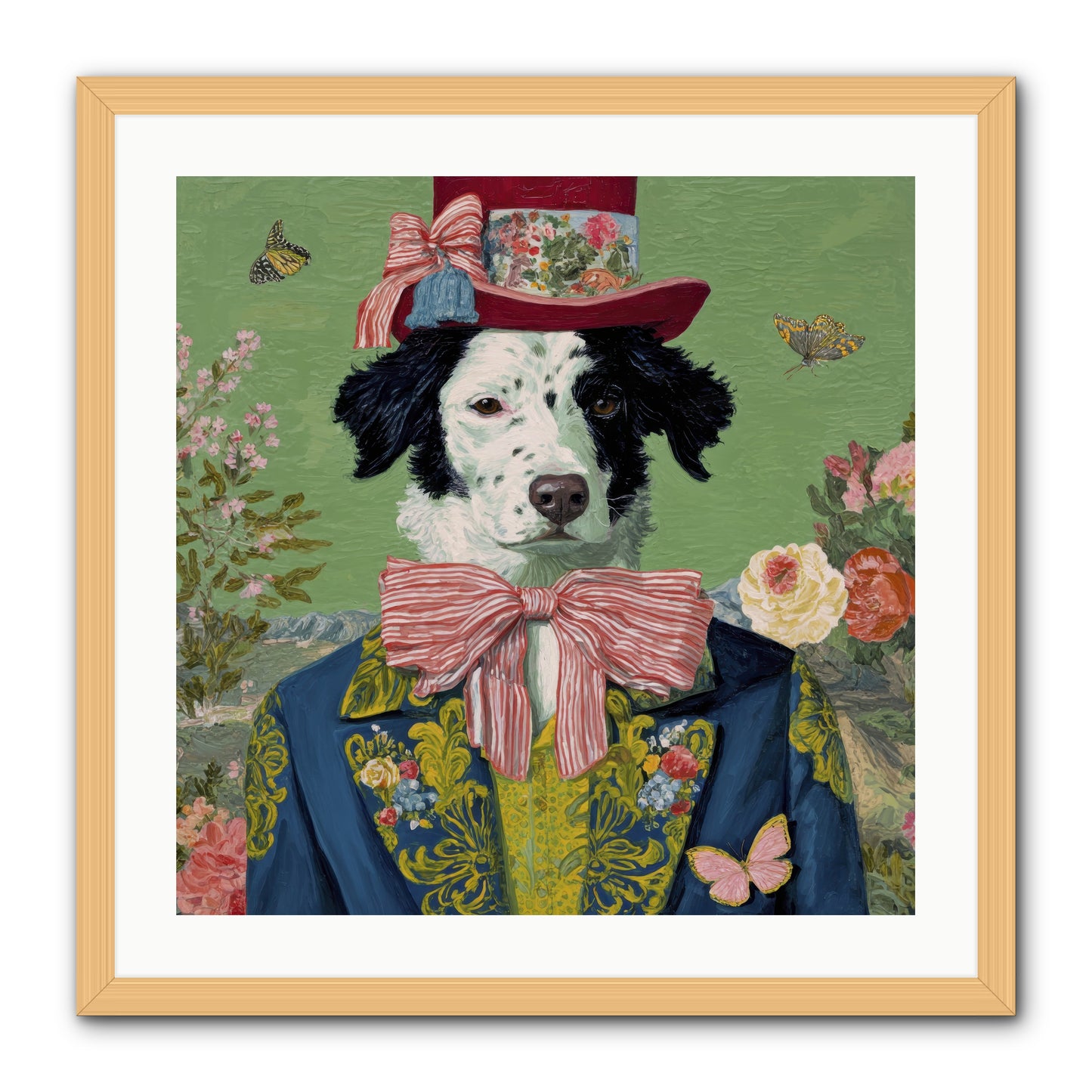 The Bow & Boheme -- Framed Print - Natural 24x24