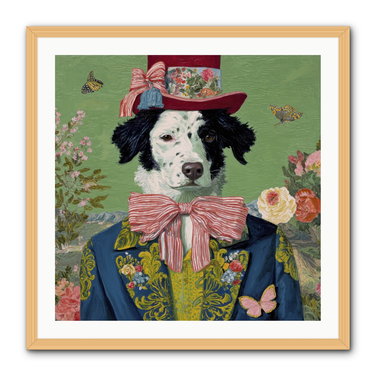 The Bow & Boheme -- Framed Print - Natural 30x30
