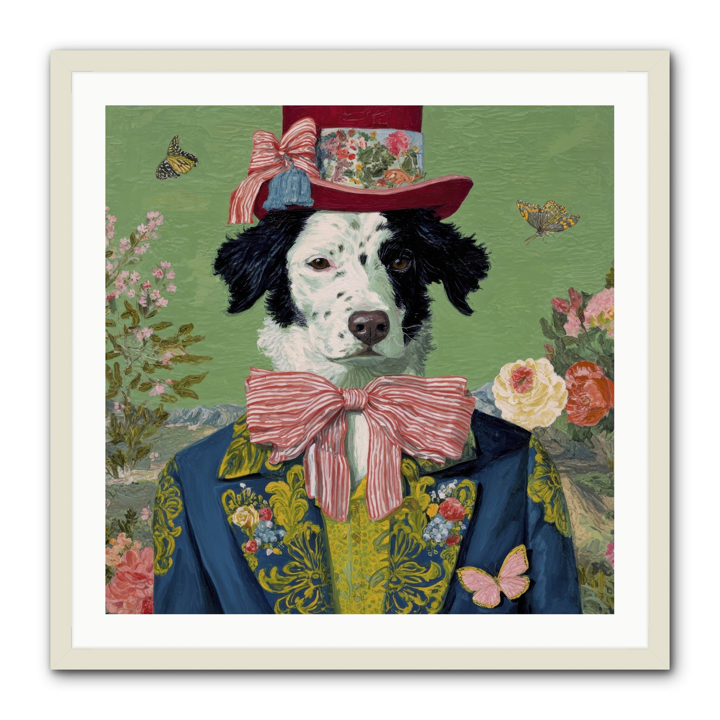 The Bow & Boheme -- Framed Print - White 30x30
