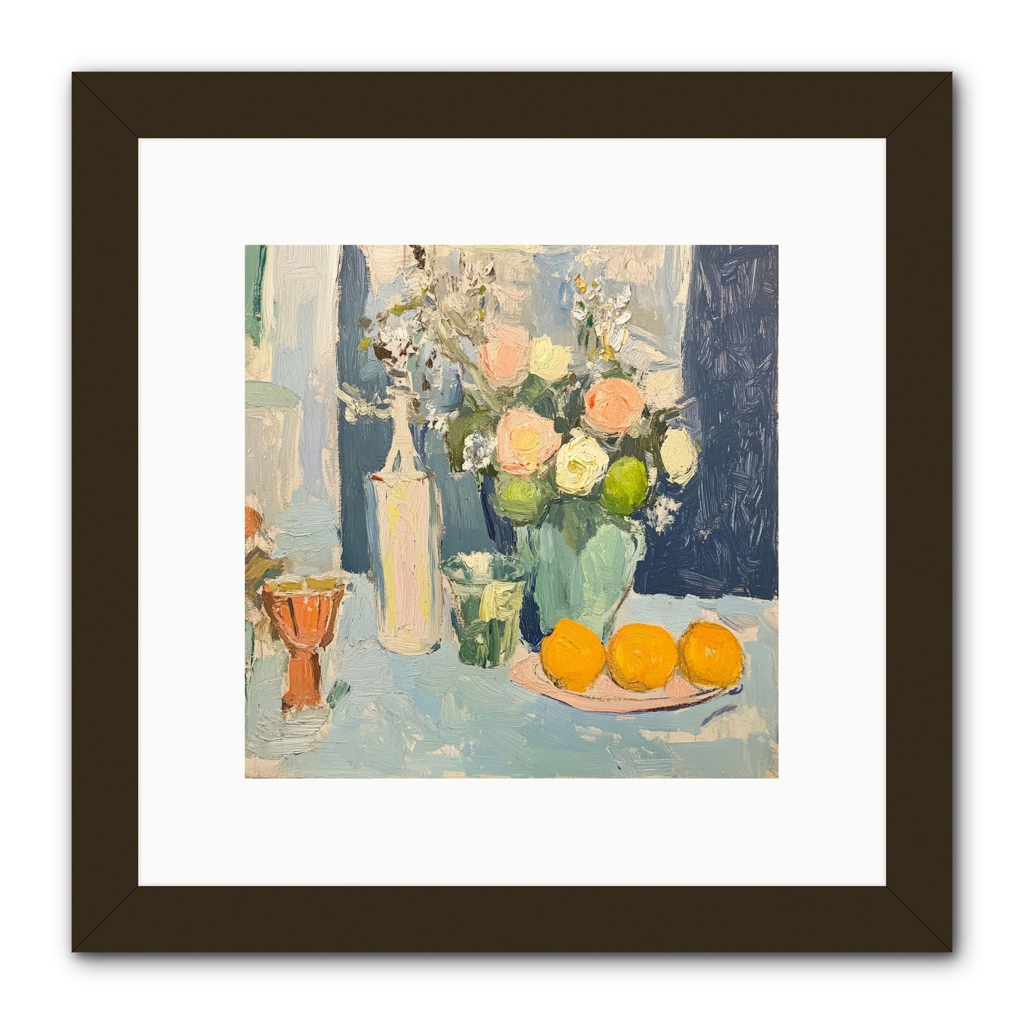 The Breakfast Room -- Framed Print - Black 10x10