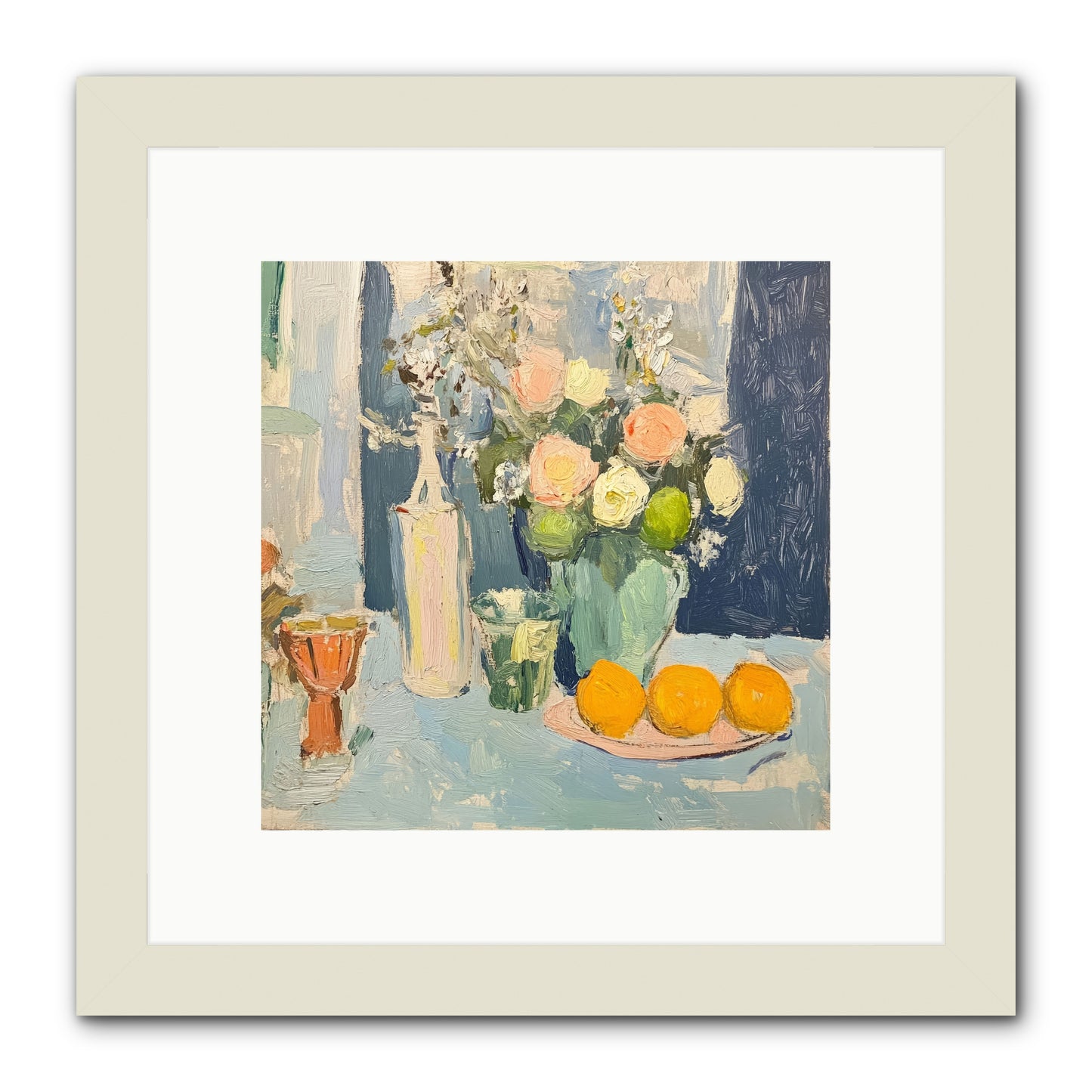 The Breakfast Room -- Framed Print - White 10x10