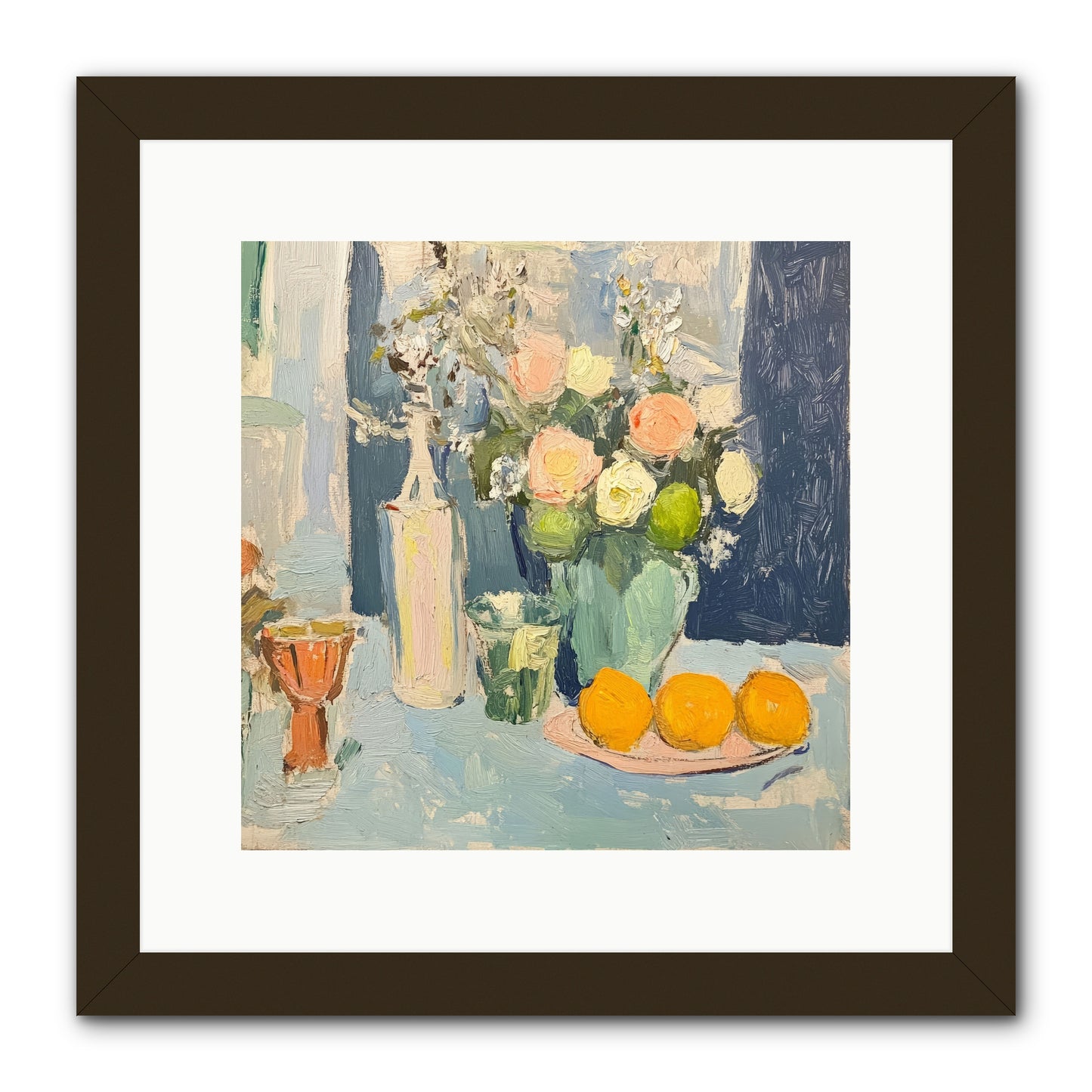 The Breakfast Room -- Framed Print - Black 12x12