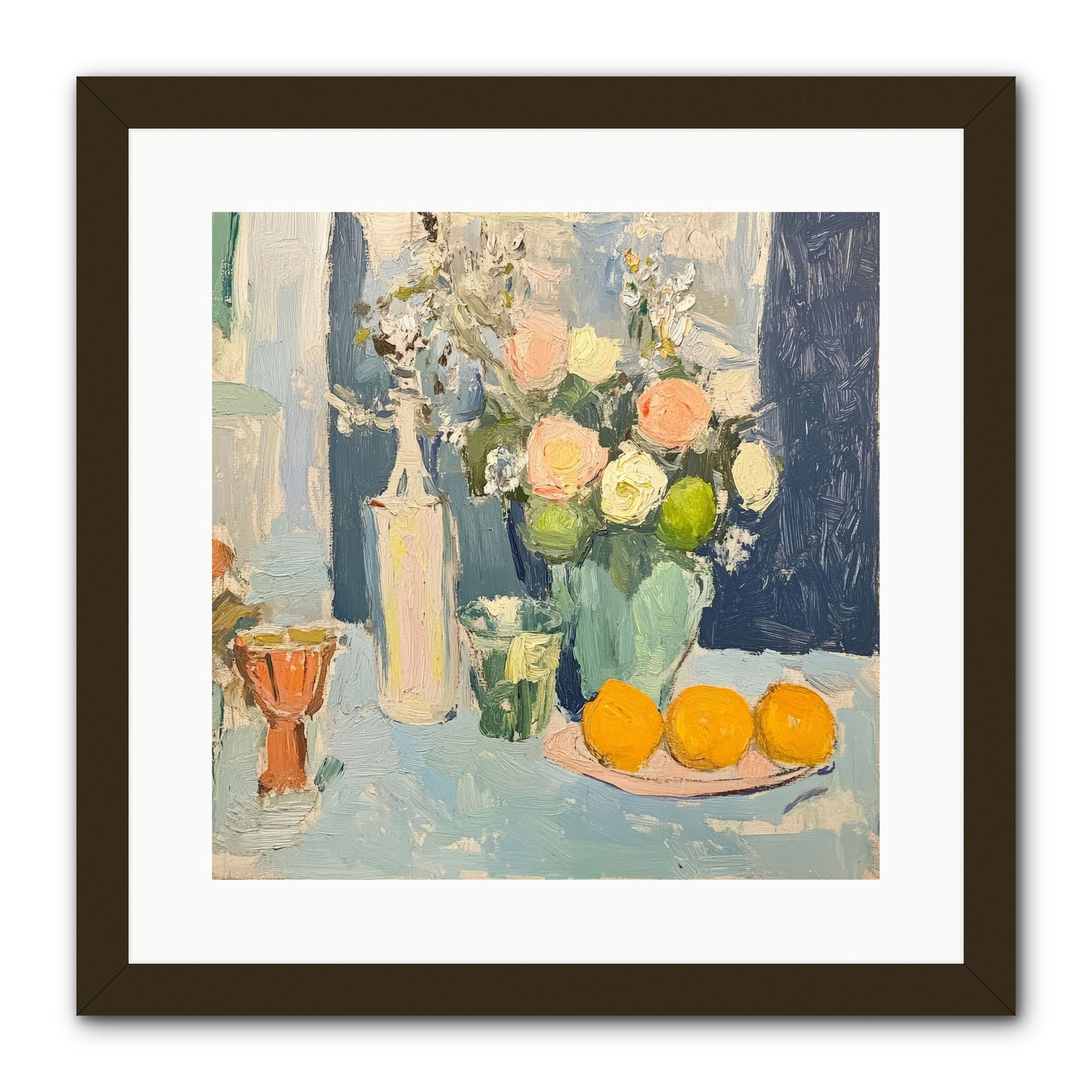 The Breakfast Room -- Framed Print - Black 16x16