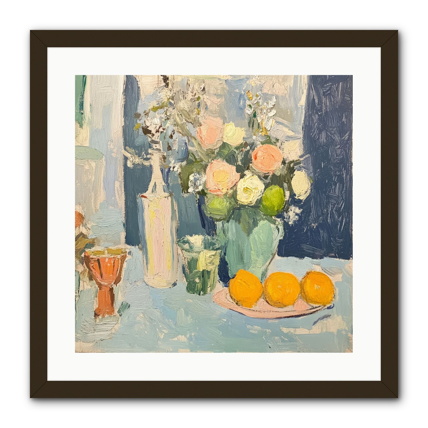 The Breakfast Room -- Framed Print - Black 20x20