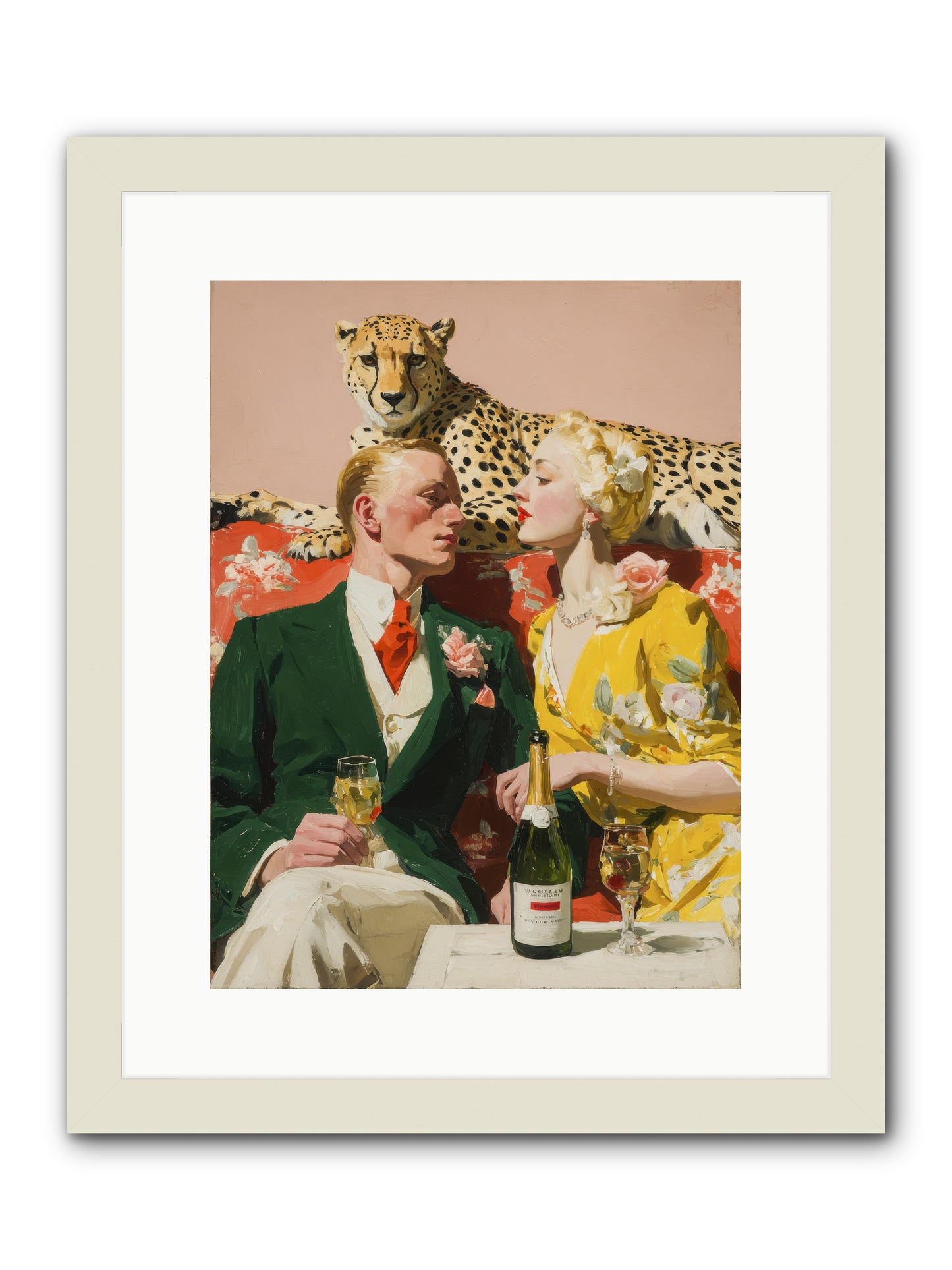 The Bright Side Of February -- Framed Print - White 12x16