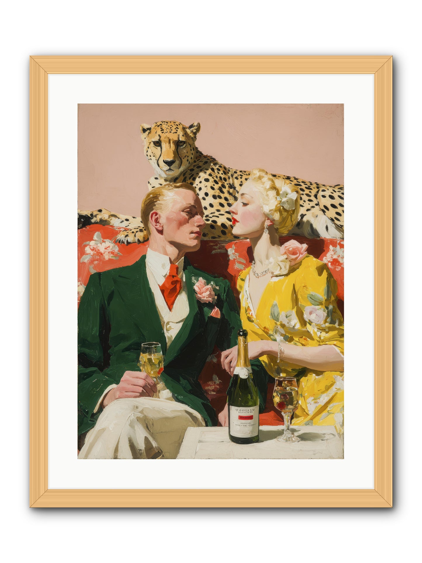 The Bright Side Of February -- Framed Print - Natural 18x24