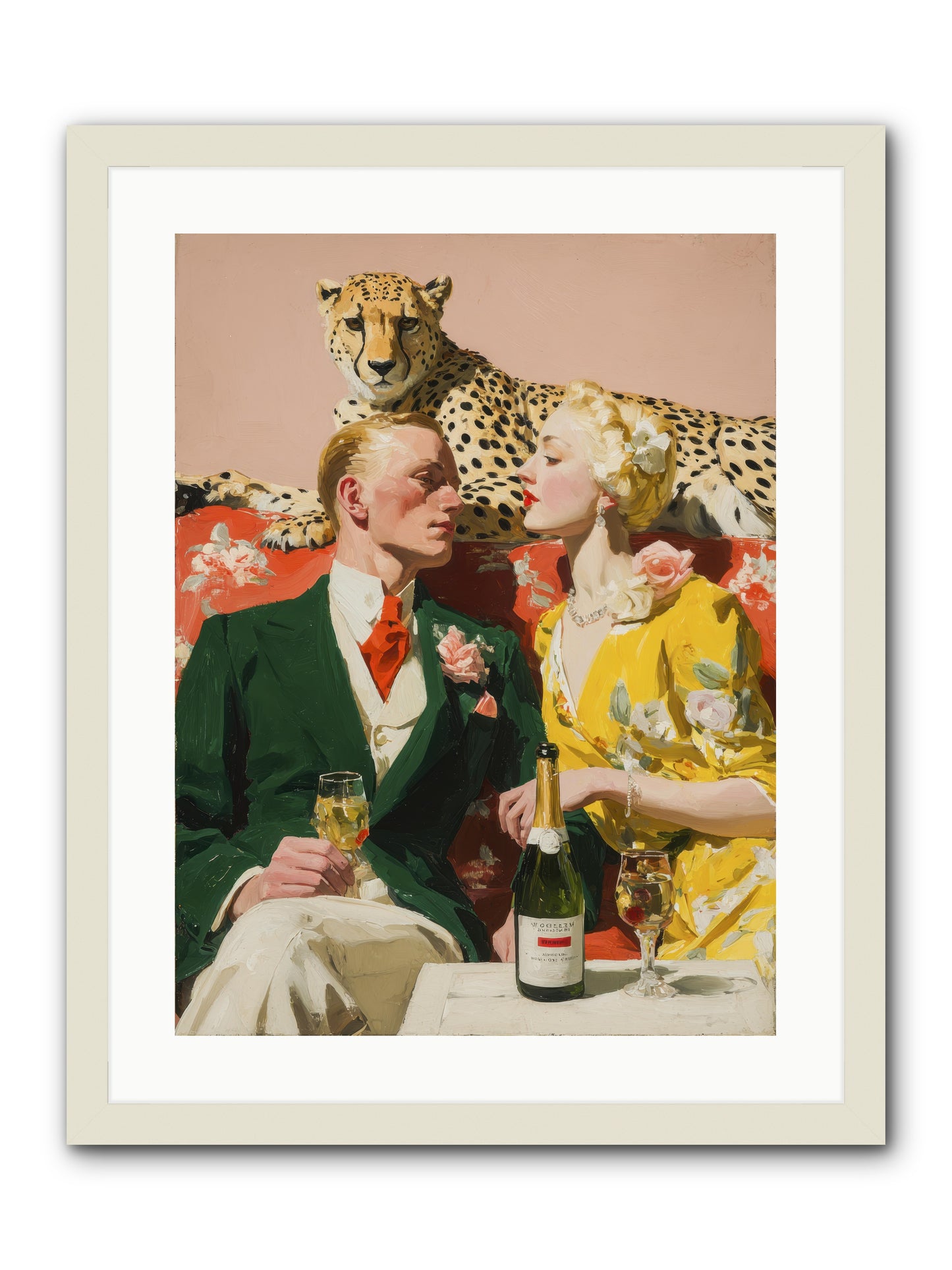 The Bright Side Of February -- Framed Print - White 18x24
