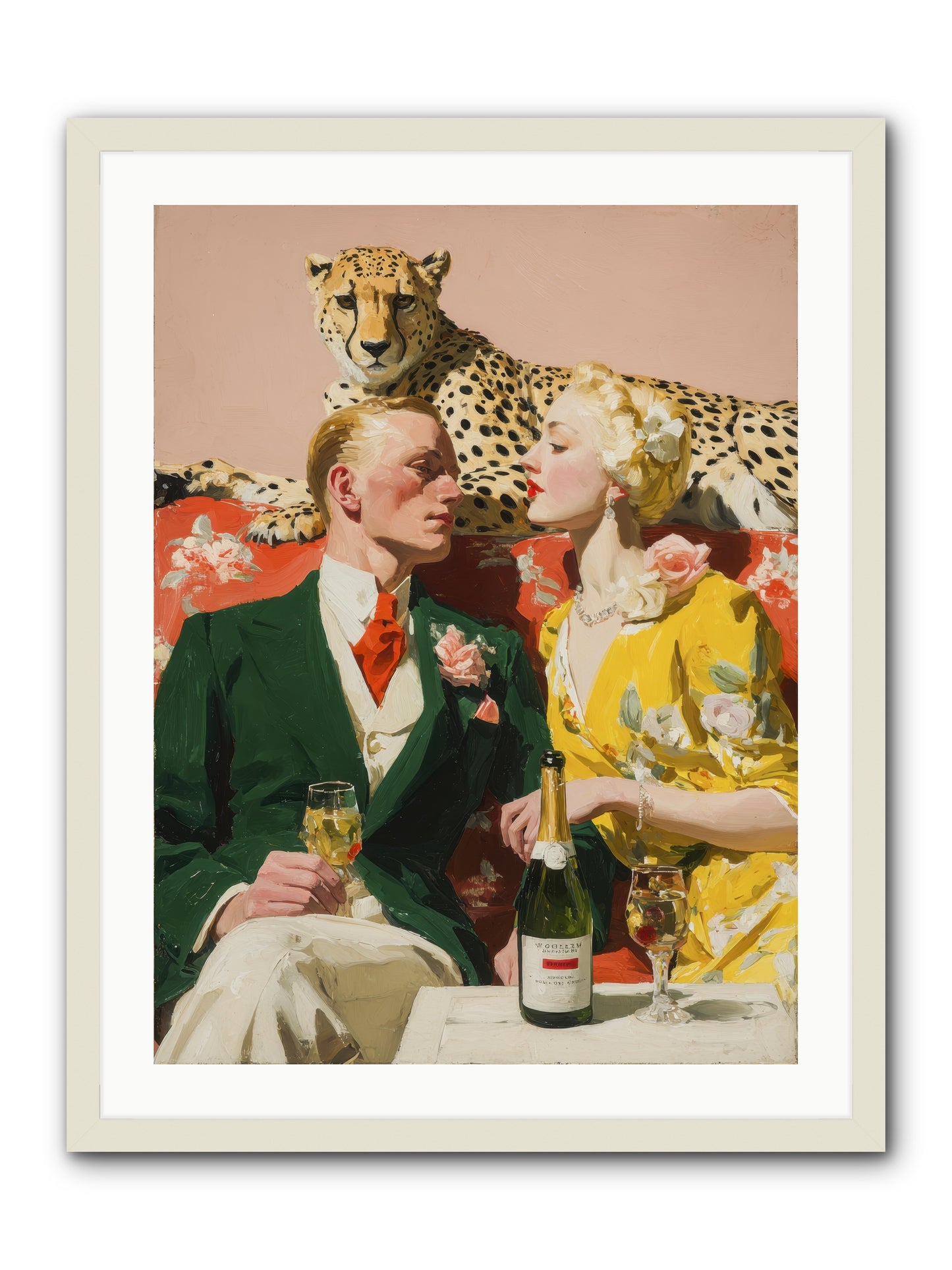 The Bright Side Of February -- Framed Print - White 24x32